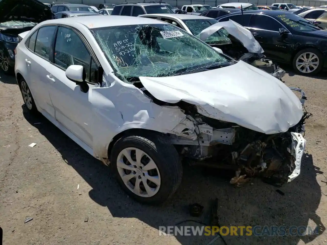 1 Photograph of a damaged car 5YFEPMAE4MP244801 TOYOTA COROLLA 2021