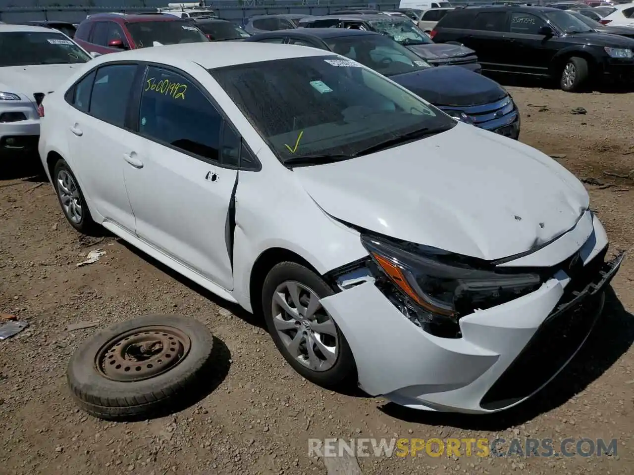 1 Photograph of a damaged car 5YFEPMAE4MP245446 TOYOTA COROLLA 2021