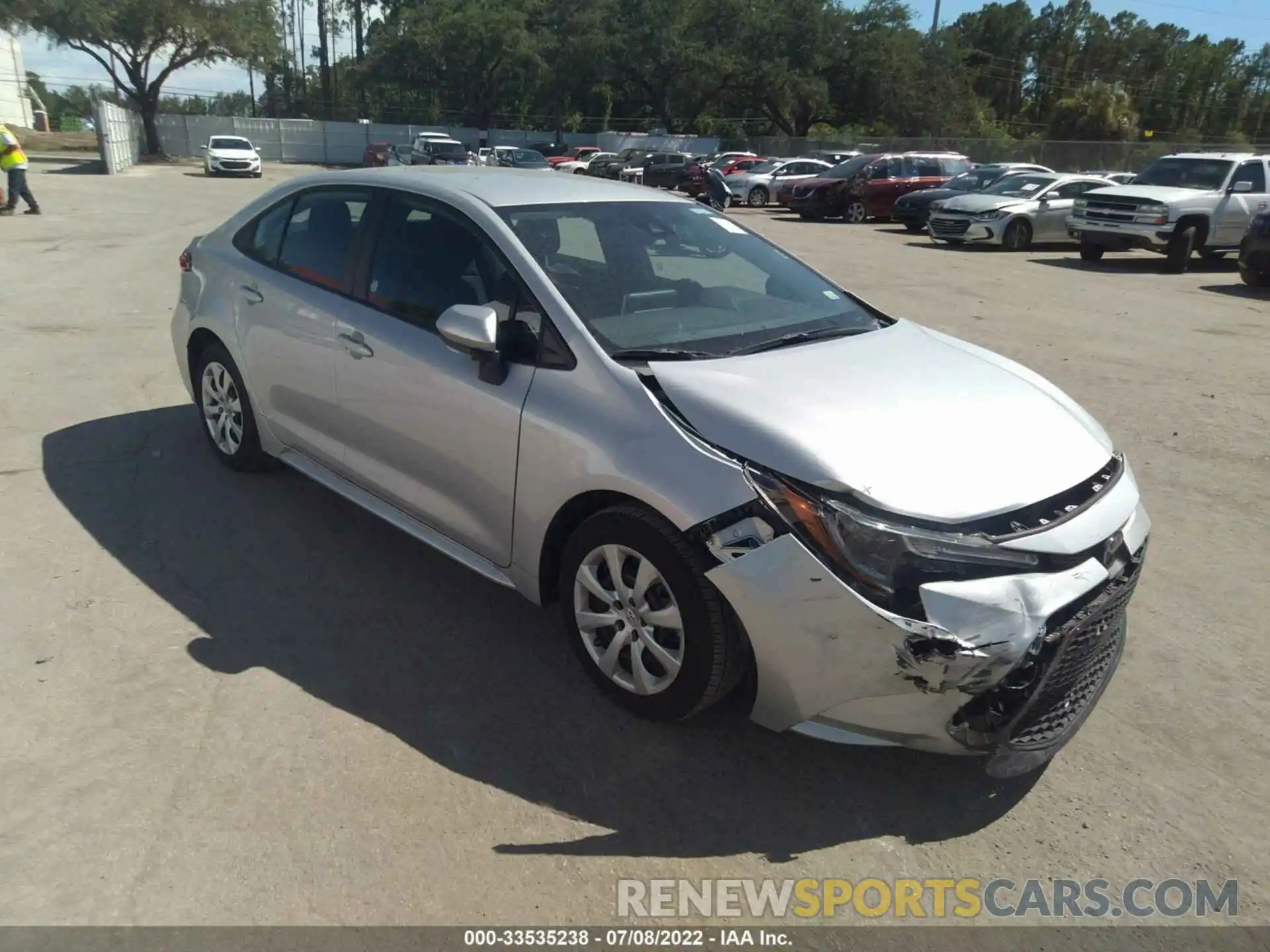 1 Photograph of a damaged car 5YFEPMAE4MP245513 TOYOTA COROLLA 2021