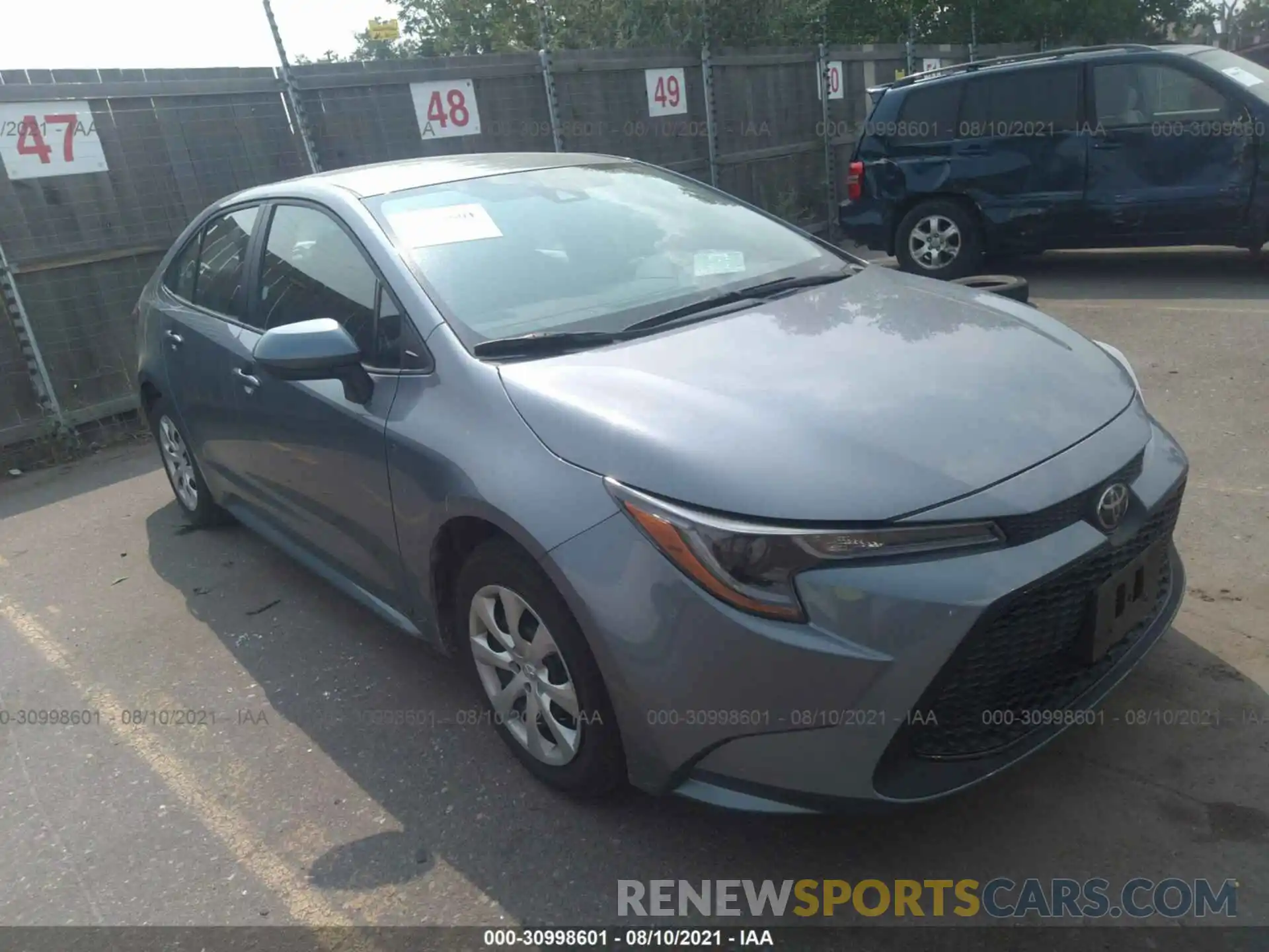 1 Photograph of a damaged car 5YFEPMAE4MP246130 TOYOTA COROLLA 2021