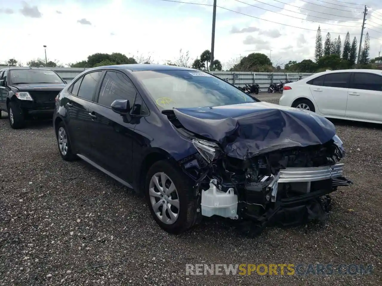 1 Photograph of a damaged car 5YFEPMAE4MP248900 TOYOTA COROLLA 2021