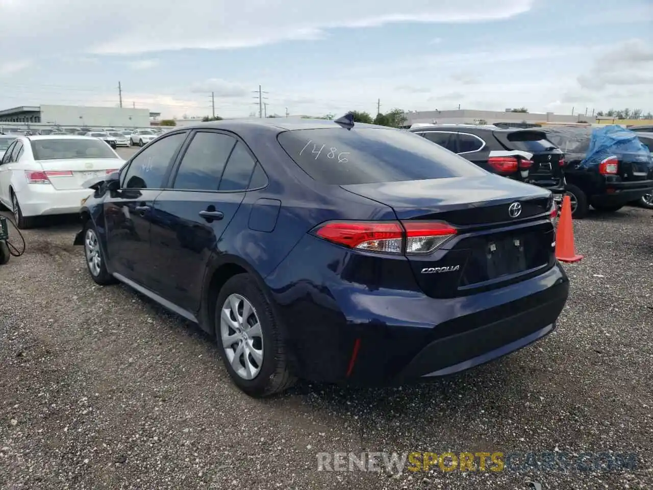 3 Photograph of a damaged car 5YFEPMAE4MP248900 TOYOTA COROLLA 2021