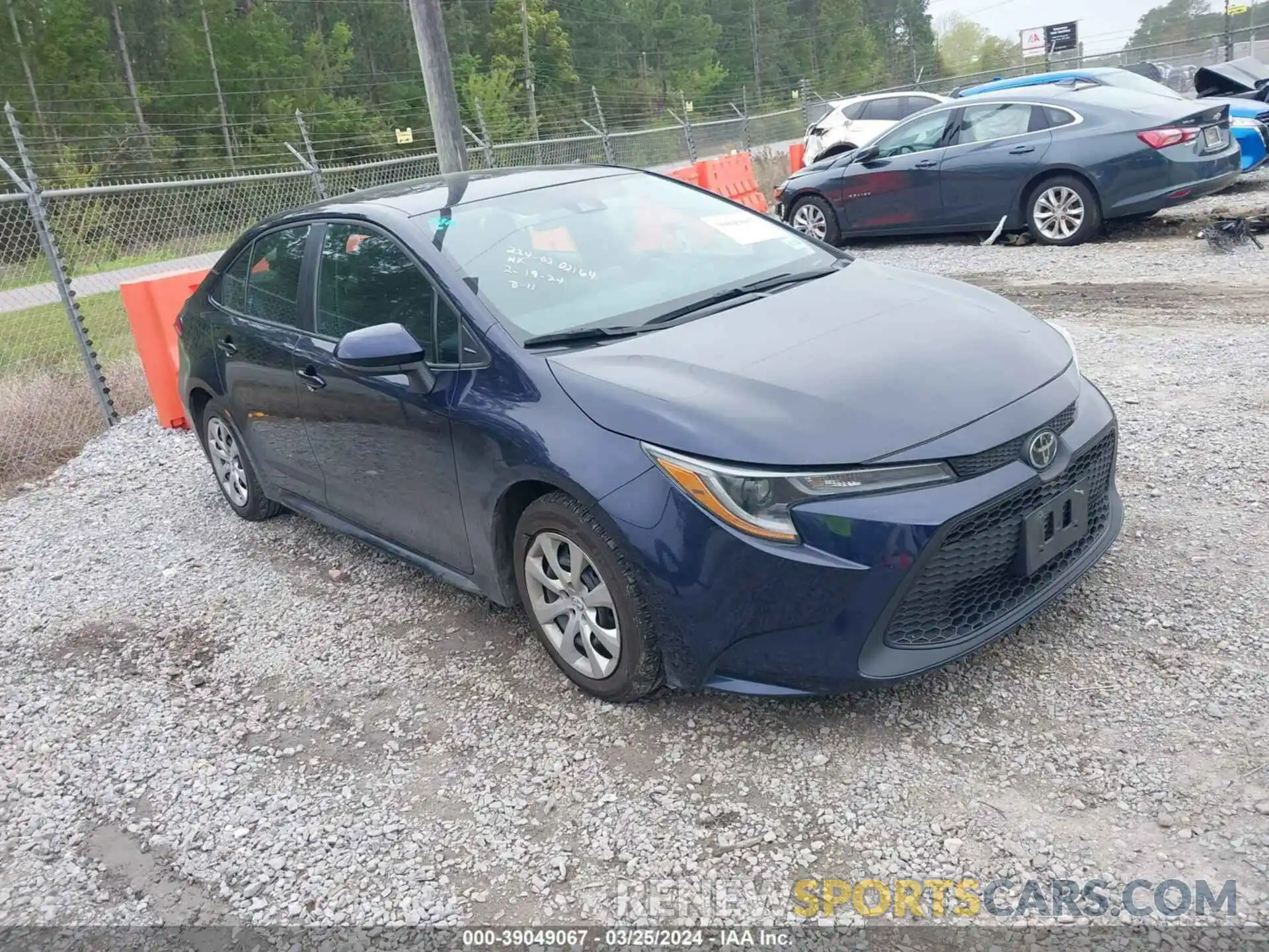 1 Photograph of a damaged car 5YFEPMAE4MP254910 TOYOTA COROLLA 2021