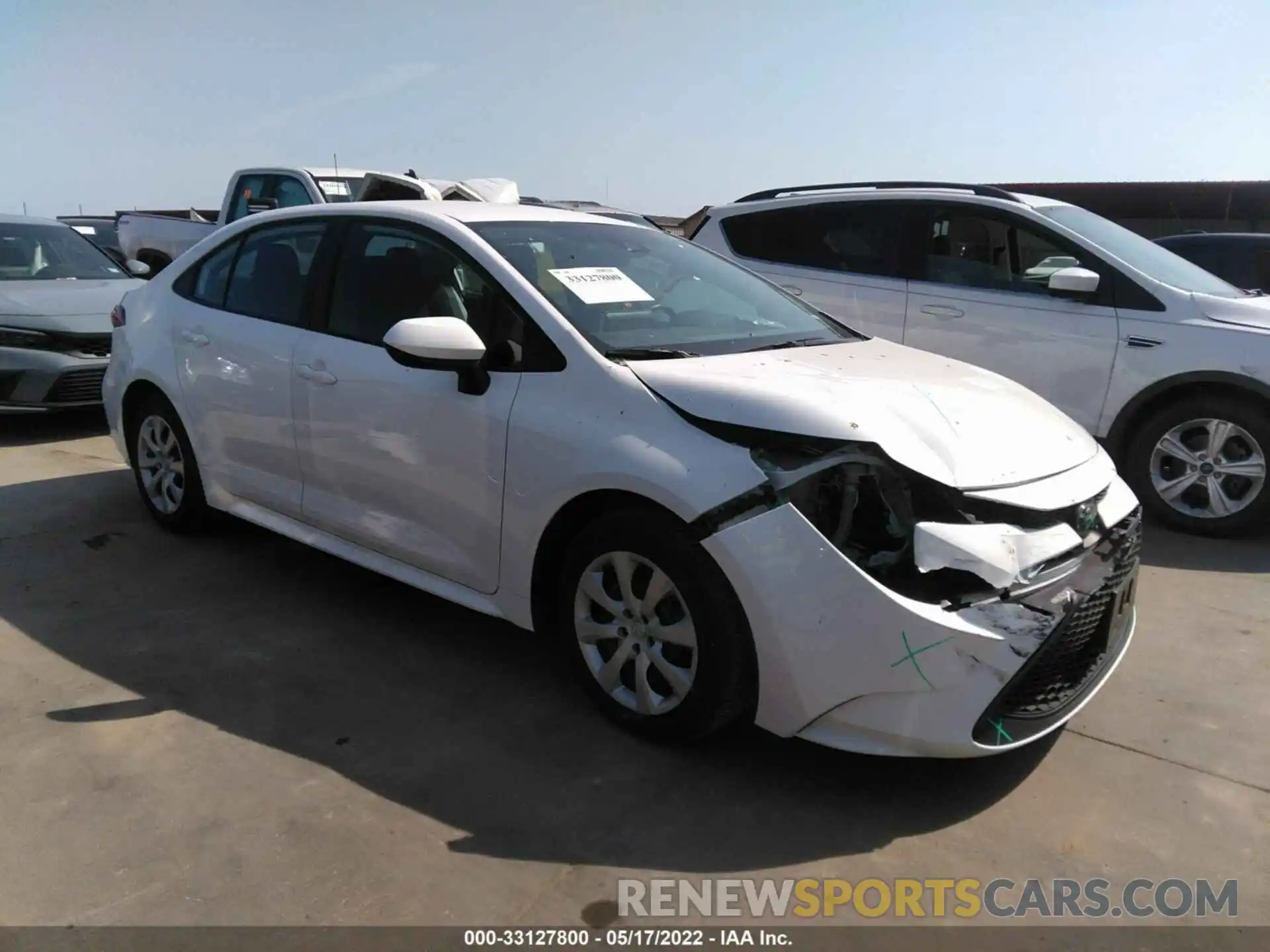 1 Photograph of a damaged car 5YFEPMAE4MP255913 TOYOTA COROLLA 2021