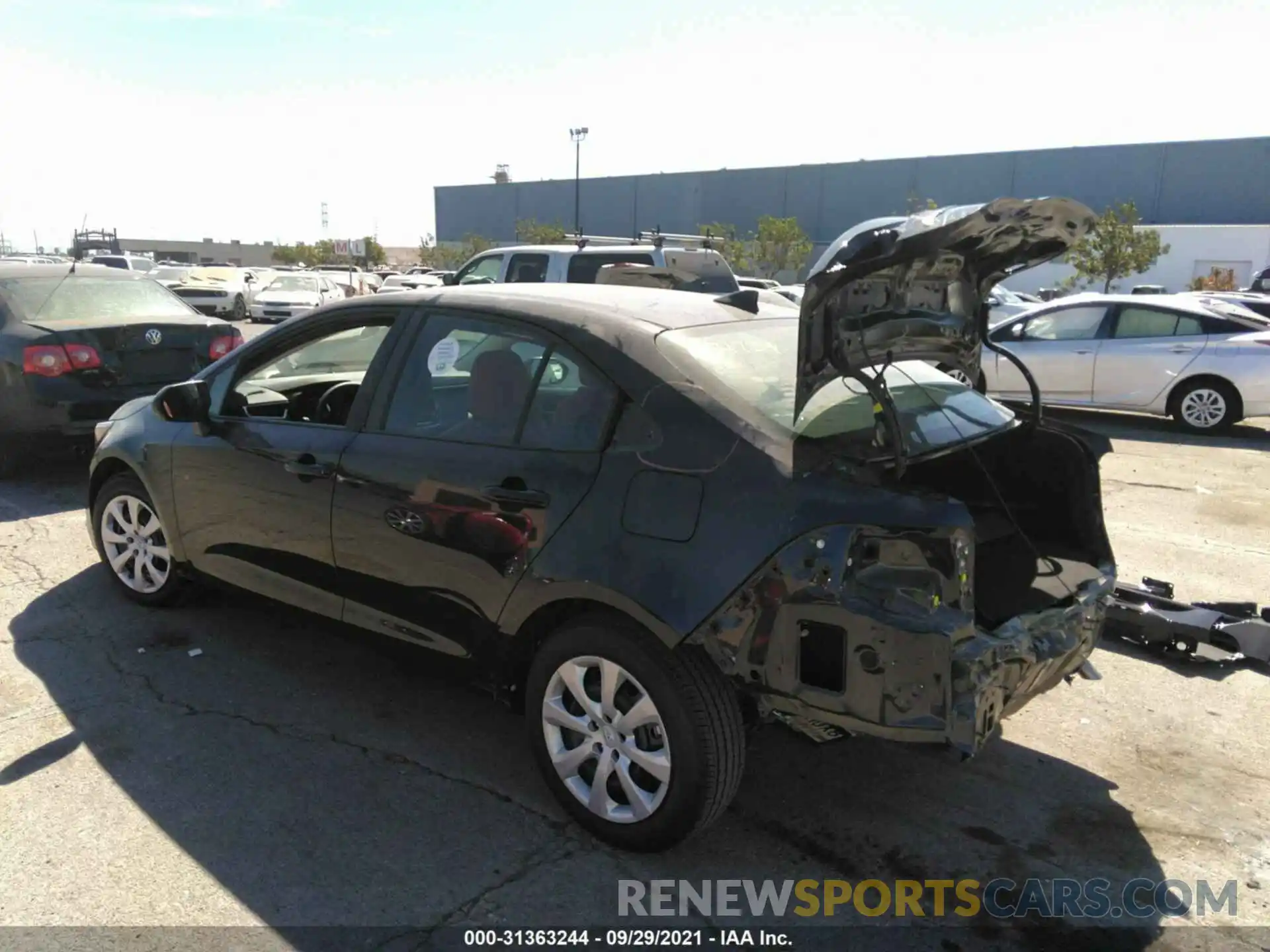 3 Photograph of a damaged car 5YFEPMAE4MP258326 TOYOTA COROLLA 2021