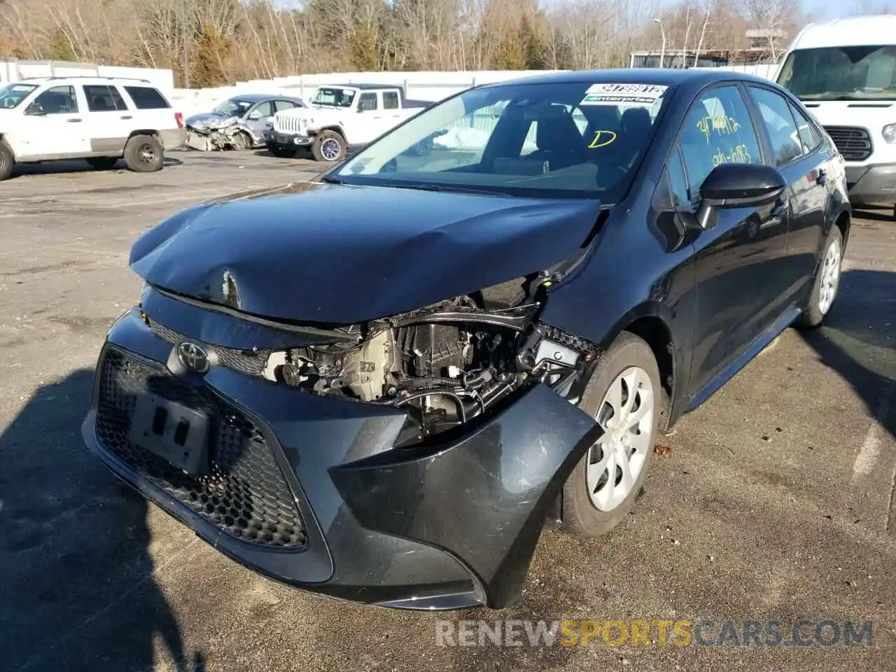 2 Photograph of a damaged car 5YFEPMAE4MP258598 TOYOTA COROLLA 2021