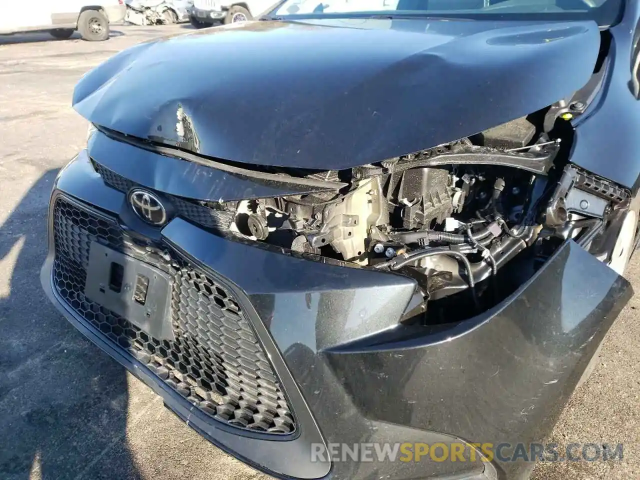 9 Photograph of a damaged car 5YFEPMAE4MP258598 TOYOTA COROLLA 2021