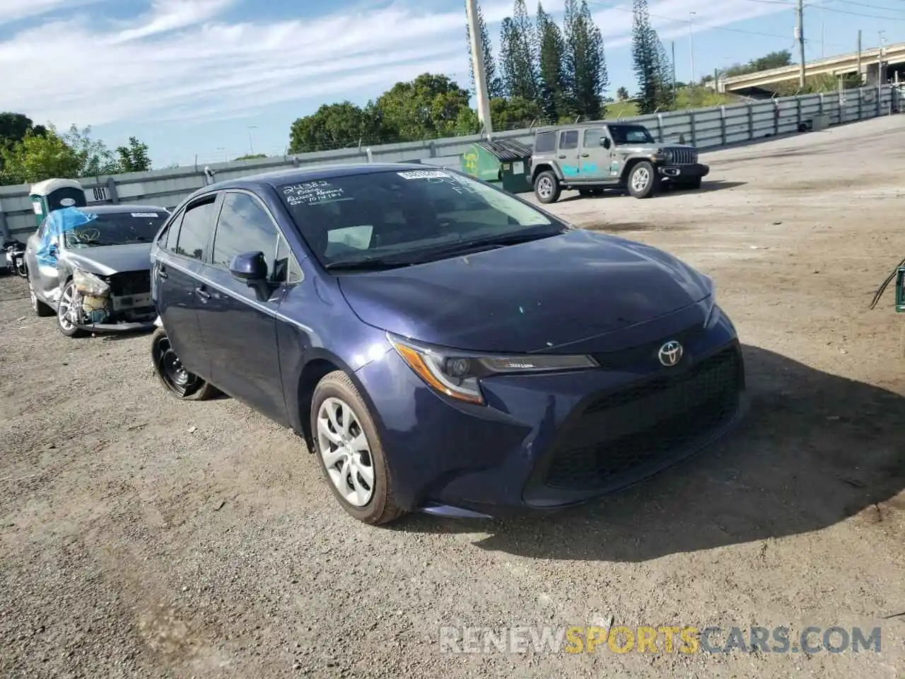 1 Photograph of a damaged car 5YFEPMAE4MP259461 TOYOTA COROLLA 2021