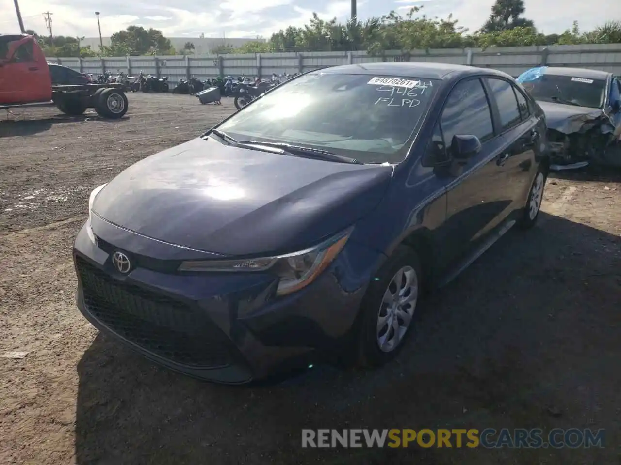 2 Photograph of a damaged car 5YFEPMAE4MP259461 TOYOTA COROLLA 2021