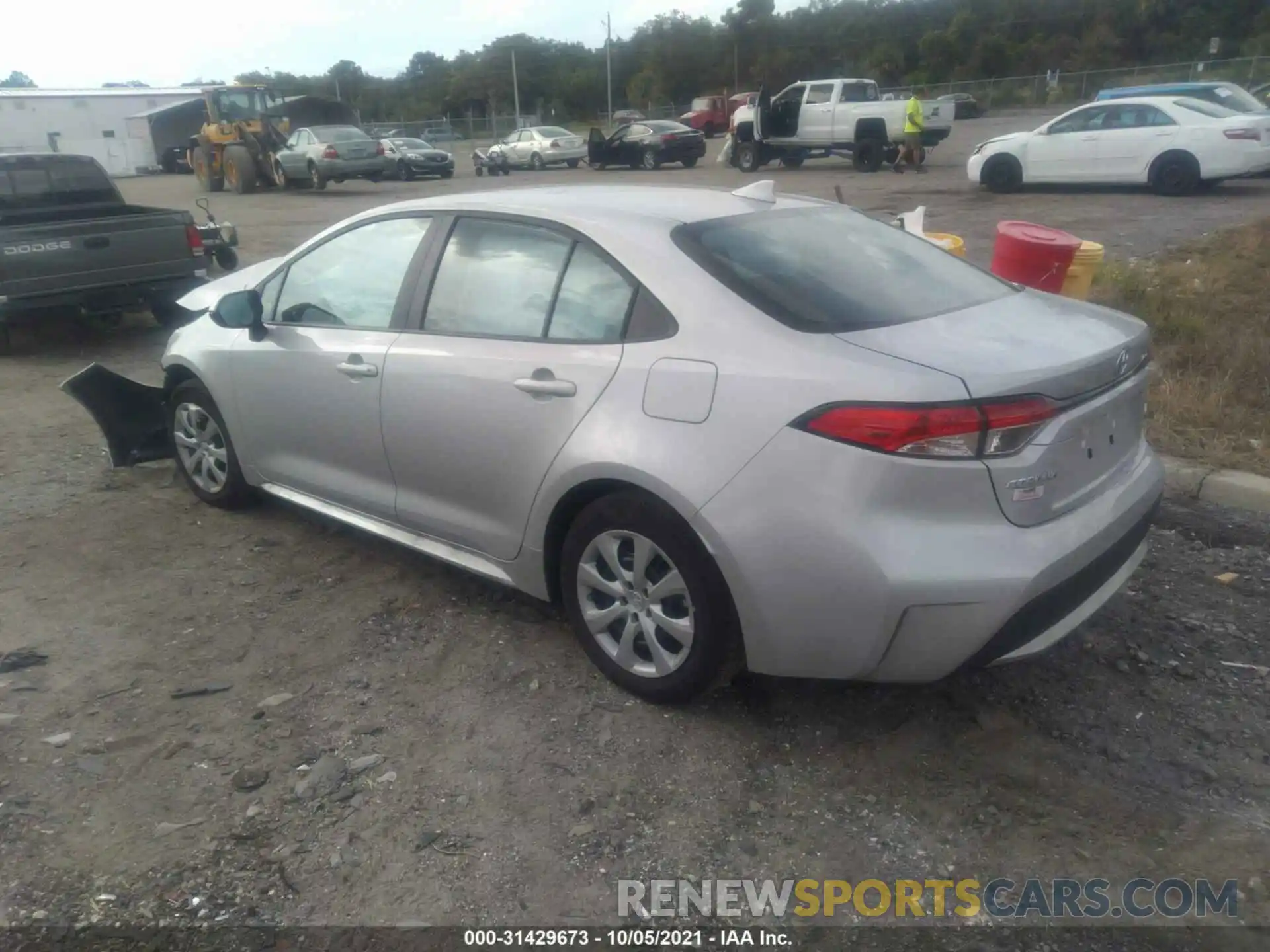 3 Photograph of a damaged car 5YFEPMAE4MP260593 TOYOTA COROLLA 2021