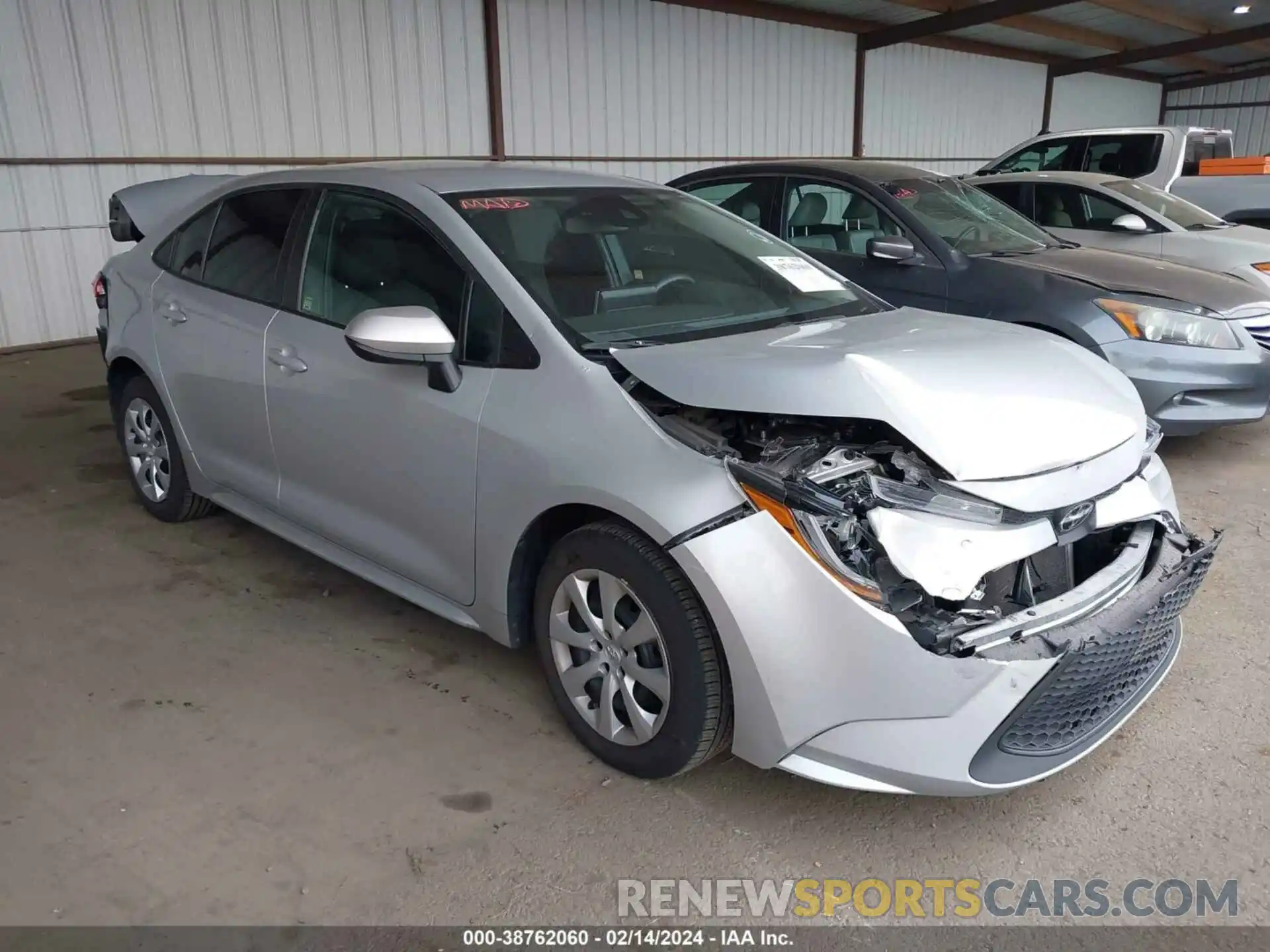 1 Photograph of a damaged car 5YFEPMAE4MP262456 TOYOTA COROLLA 2021