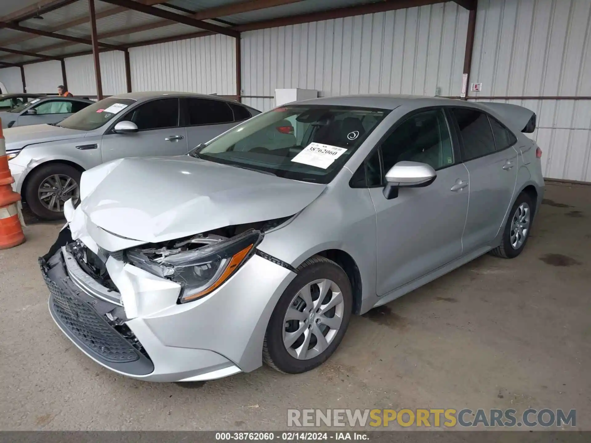 2 Photograph of a damaged car 5YFEPMAE4MP262456 TOYOTA COROLLA 2021