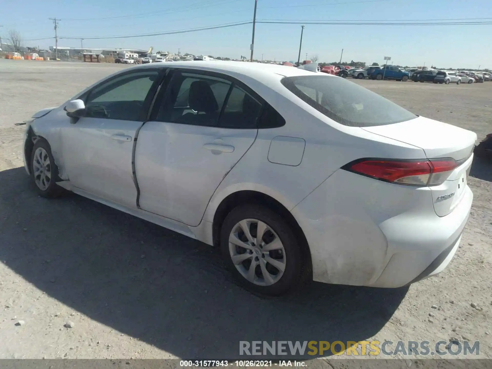 3 Photograph of a damaged car 5YFEPMAE4MP263087 TOYOTA COROLLA 2021