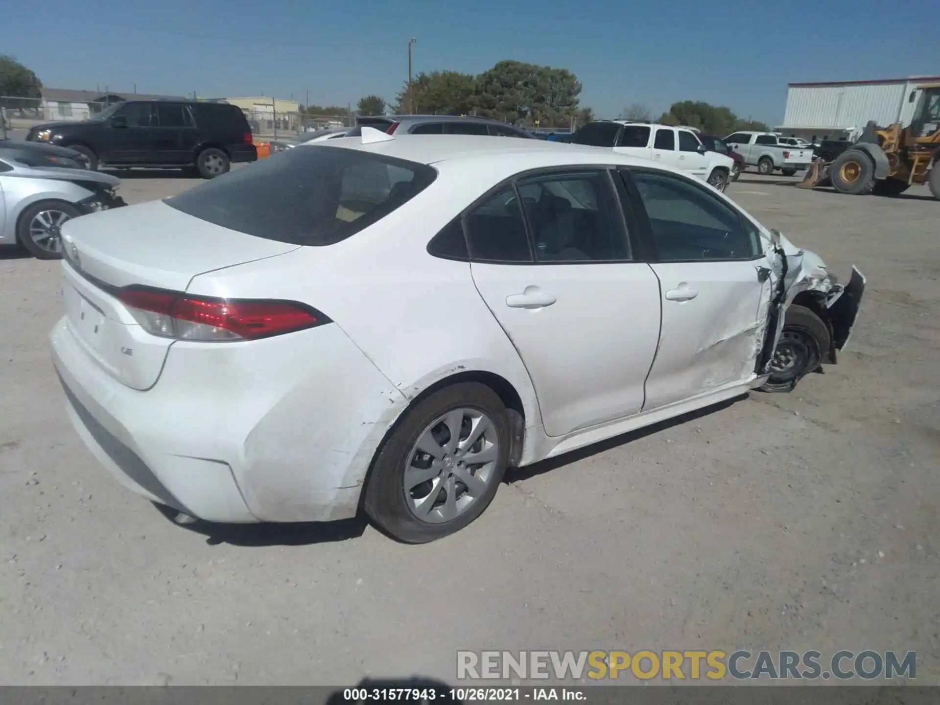 4 Photograph of a damaged car 5YFEPMAE4MP263087 TOYOTA COROLLA 2021