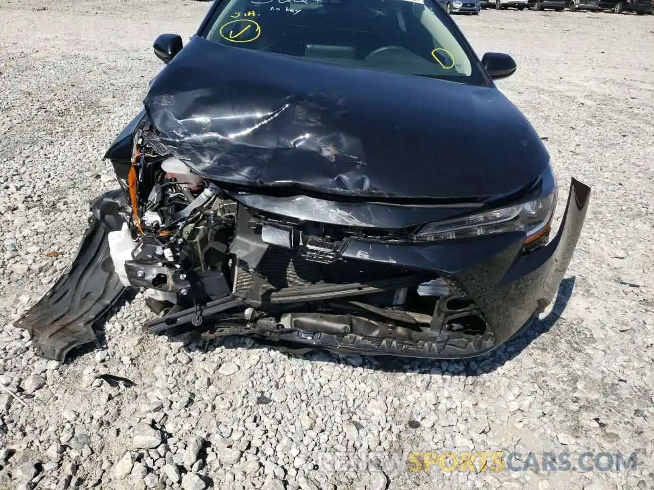 9 Photograph of a damaged car 5YFEPMAE4MP265227 TOYOTA COROLLA 2021