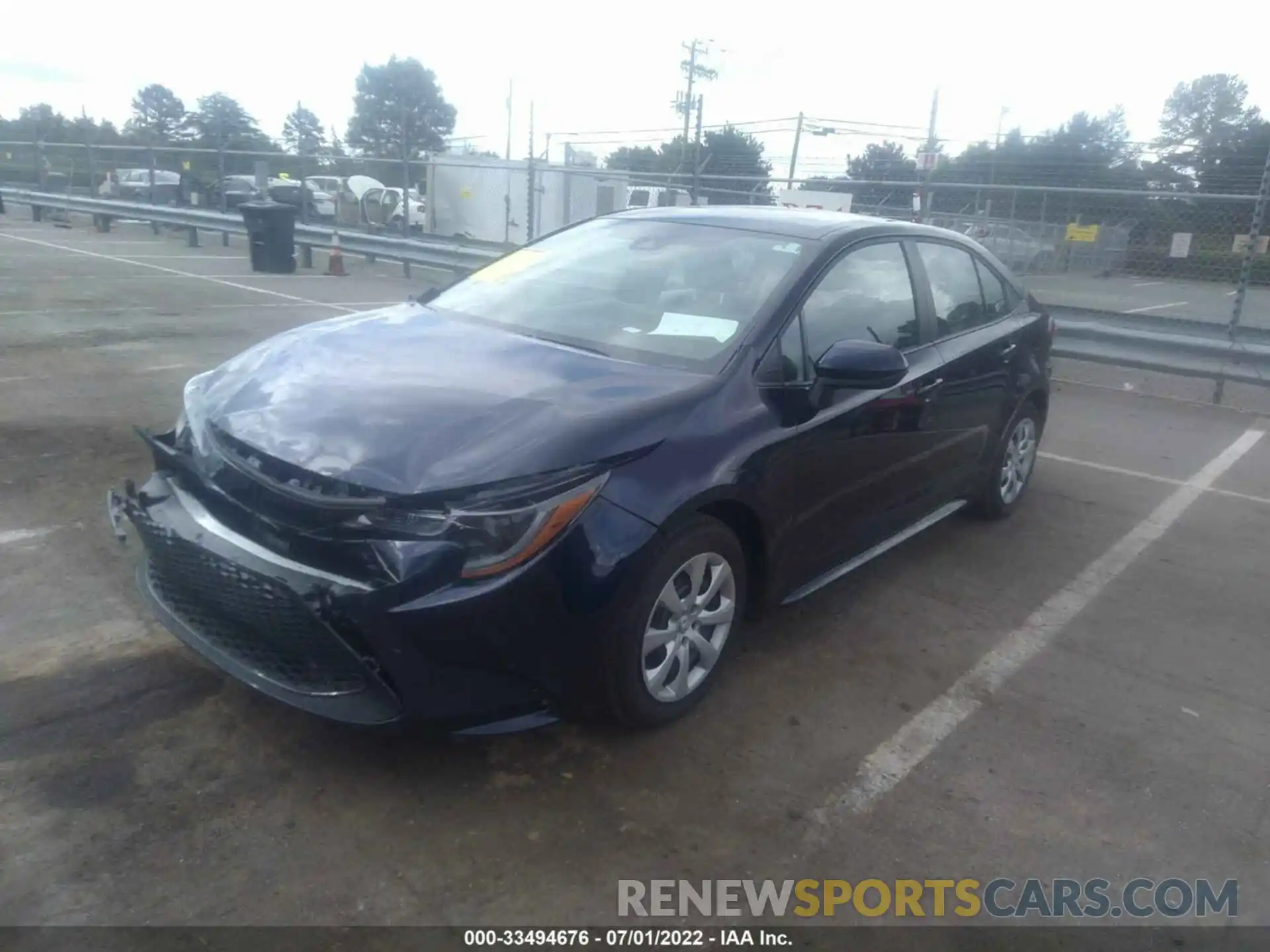 2 Photograph of a damaged car 5YFEPMAE4MP266538 TOYOTA COROLLA 2021