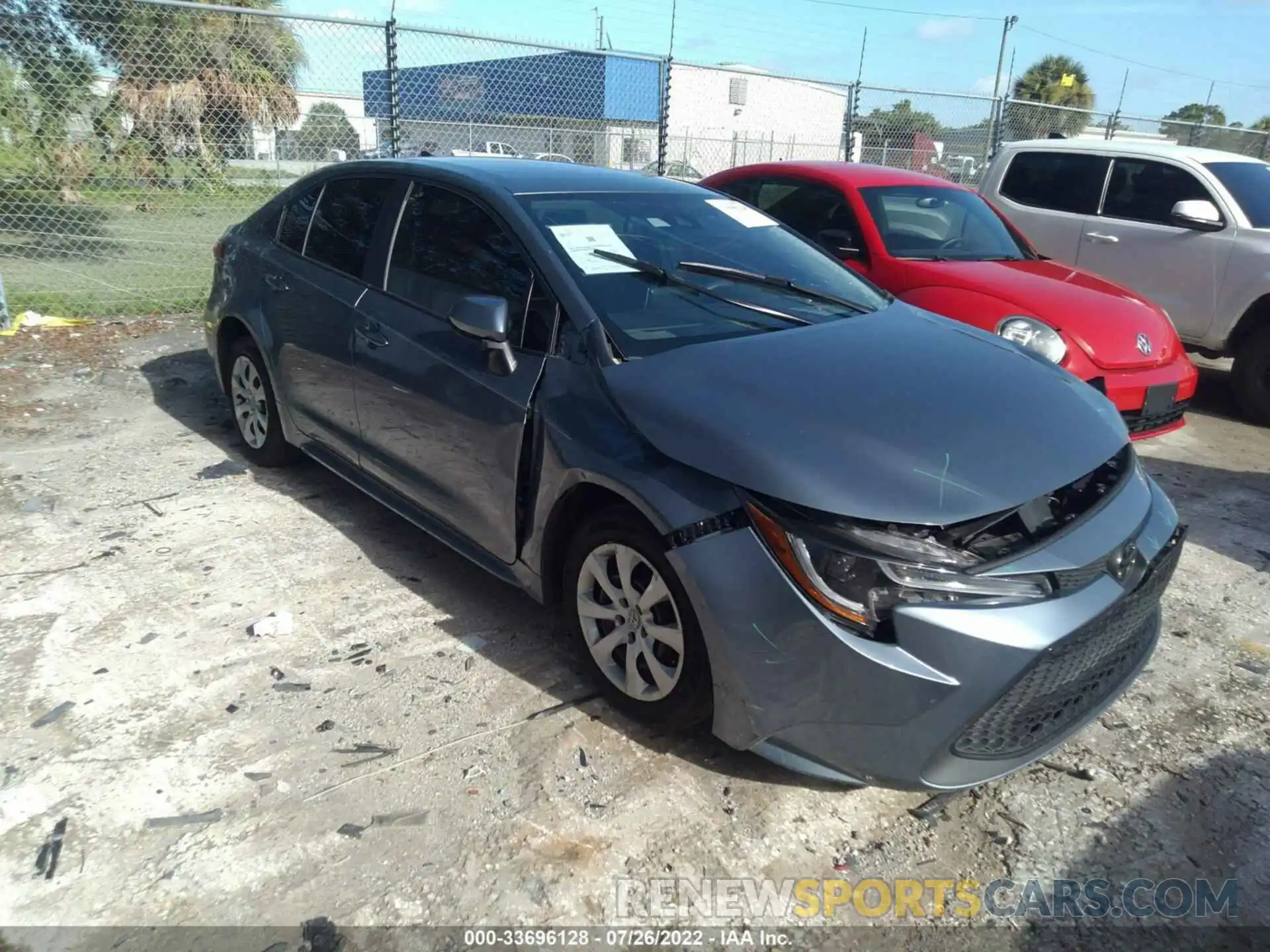 1 Photograph of a damaged car 5YFEPMAE5MP152449 TOYOTA COROLLA 2021