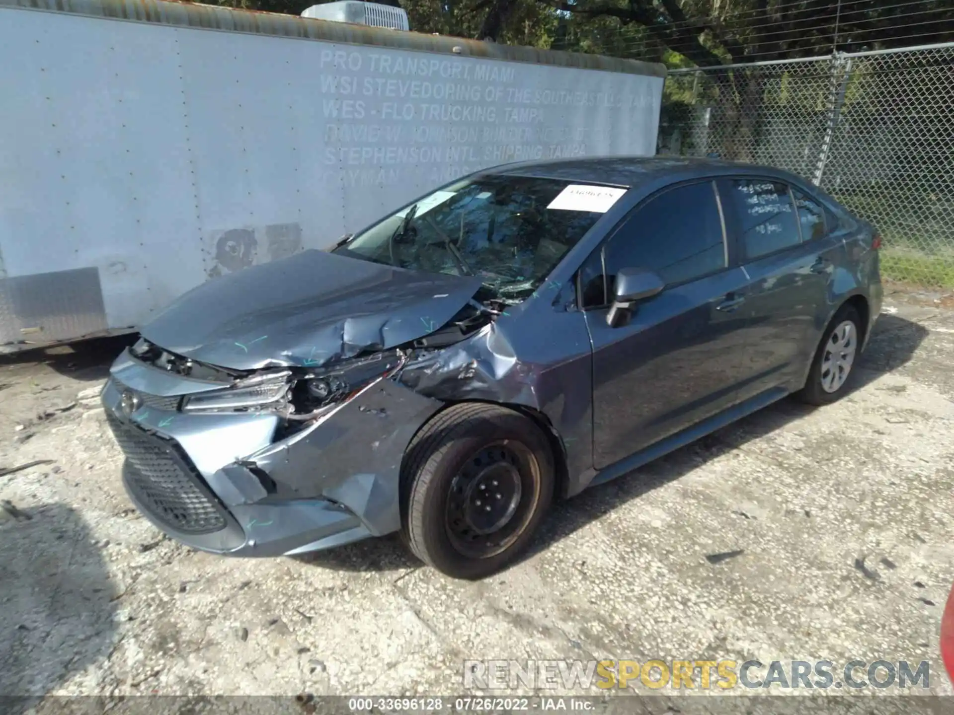 2 Photograph of a damaged car 5YFEPMAE5MP152449 TOYOTA COROLLA 2021