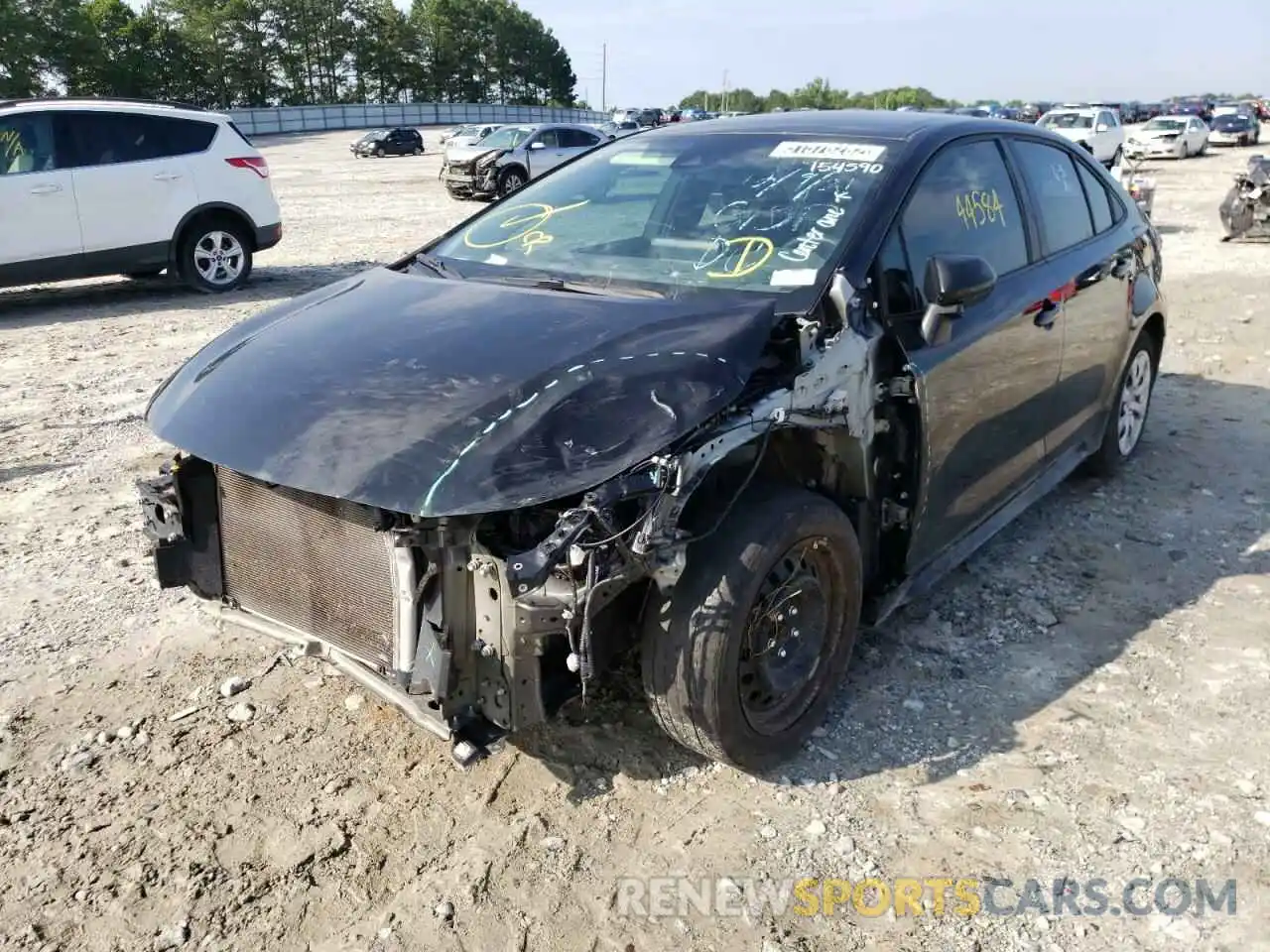 2 Photograph of a damaged car 5YFEPMAE5MP154590 TOYOTA COROLLA 2021