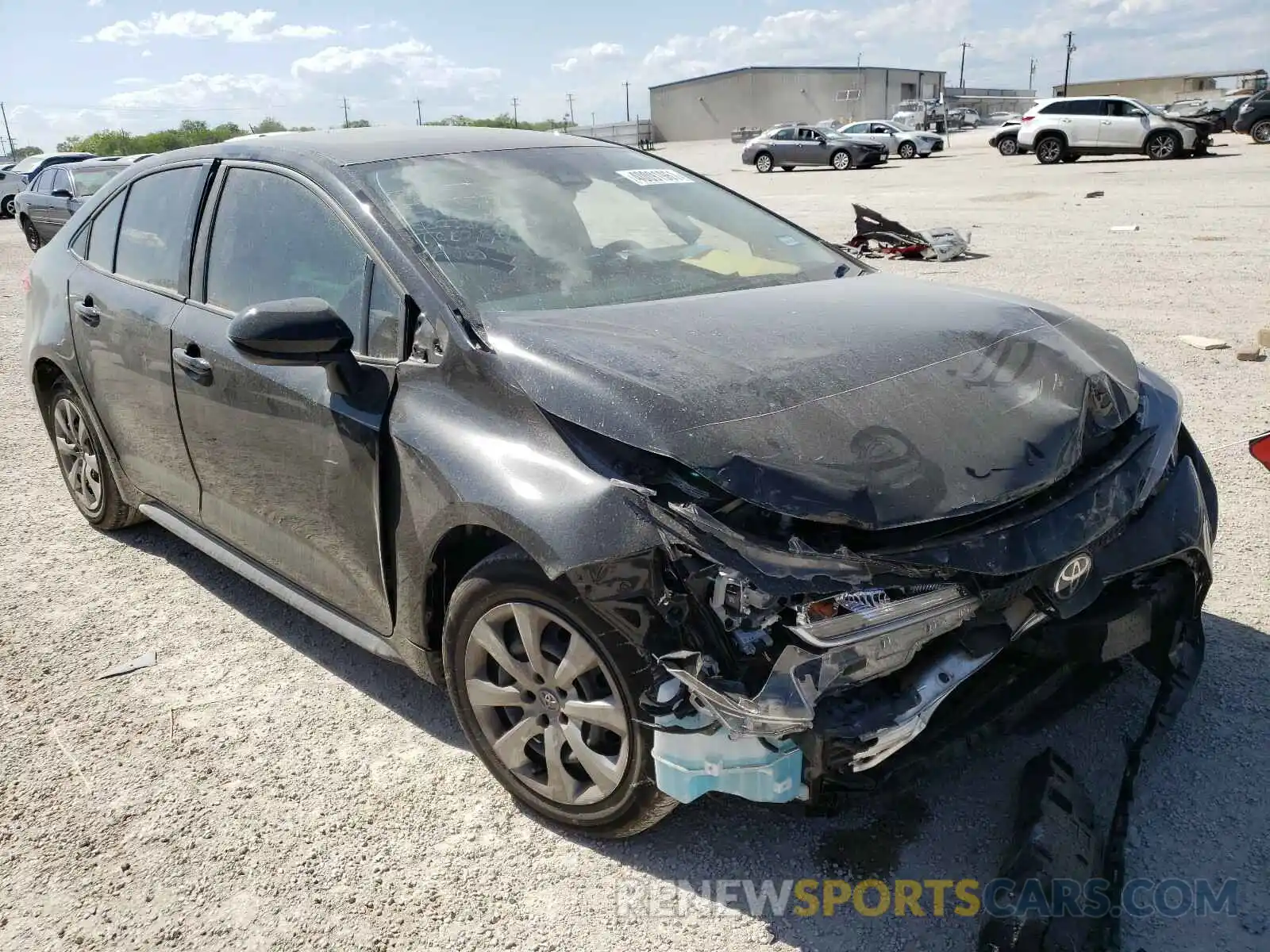 1 Photograph of a damaged car 5YFEPMAE5MP156288 TOYOTA COROLLA 2021