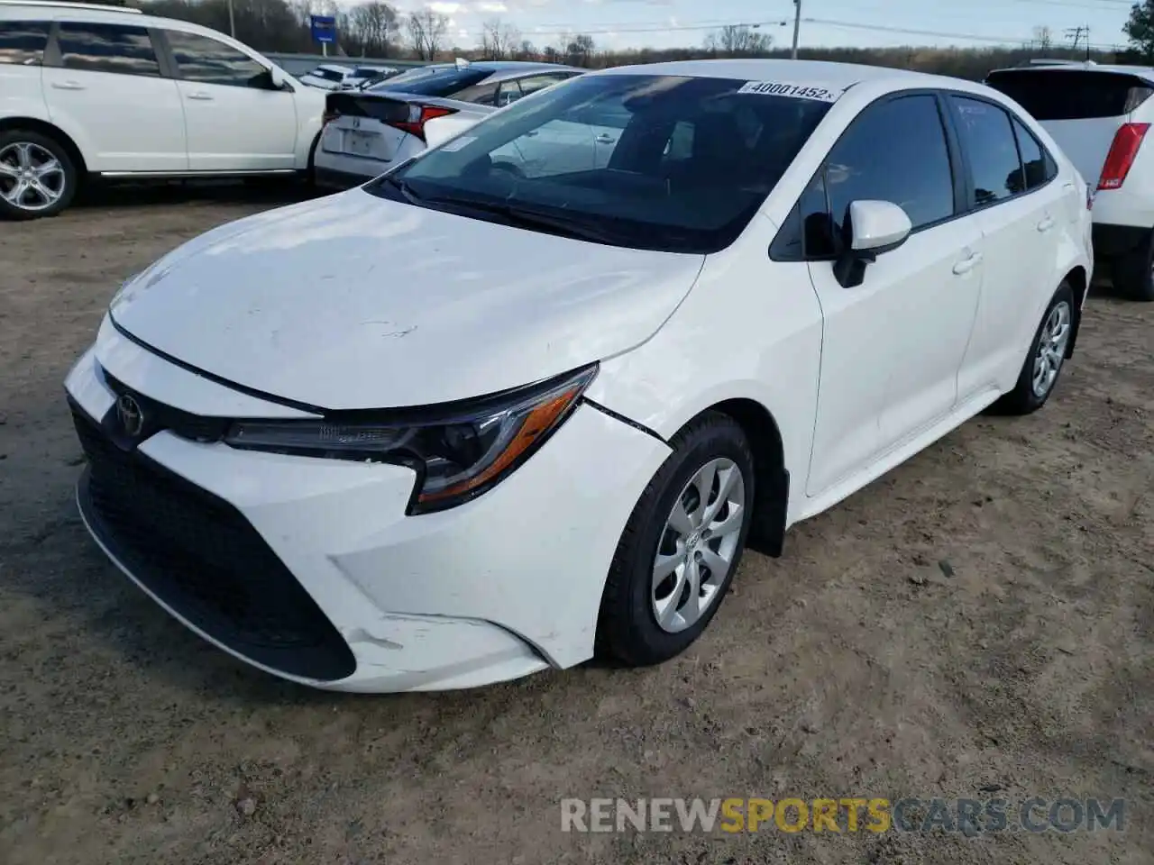 2 Photograph of a damaged car 5YFEPMAE5MP156291 TOYOTA COROLLA 2021