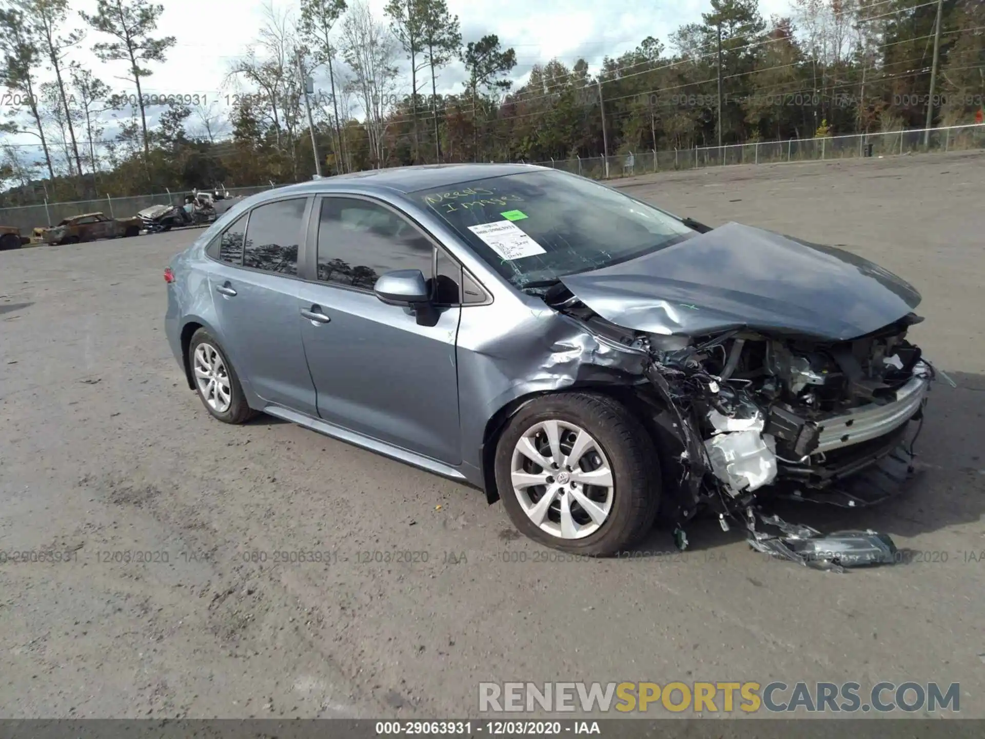 1 Photograph of a damaged car 5YFEPMAE5MP156887 TOYOTA COROLLA 2021