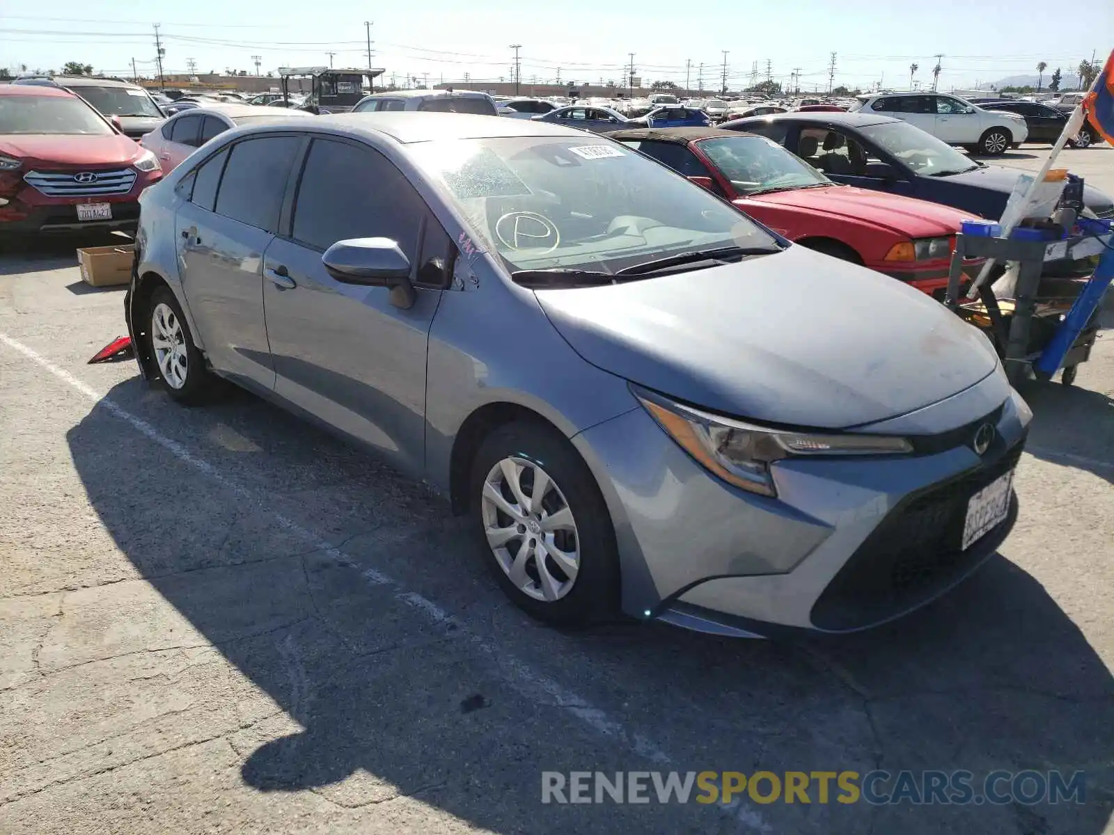 1 Photograph of a damaged car 5YFEPMAE5MP157148 TOYOTA COROLLA 2021