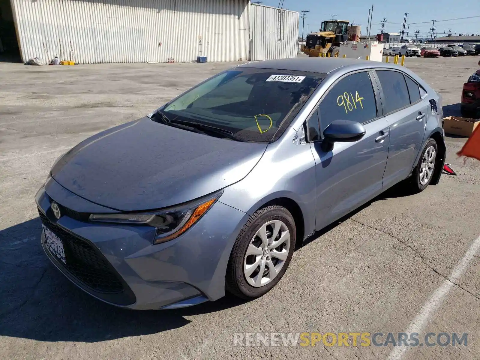 2 Photograph of a damaged car 5YFEPMAE5MP157148 TOYOTA COROLLA 2021