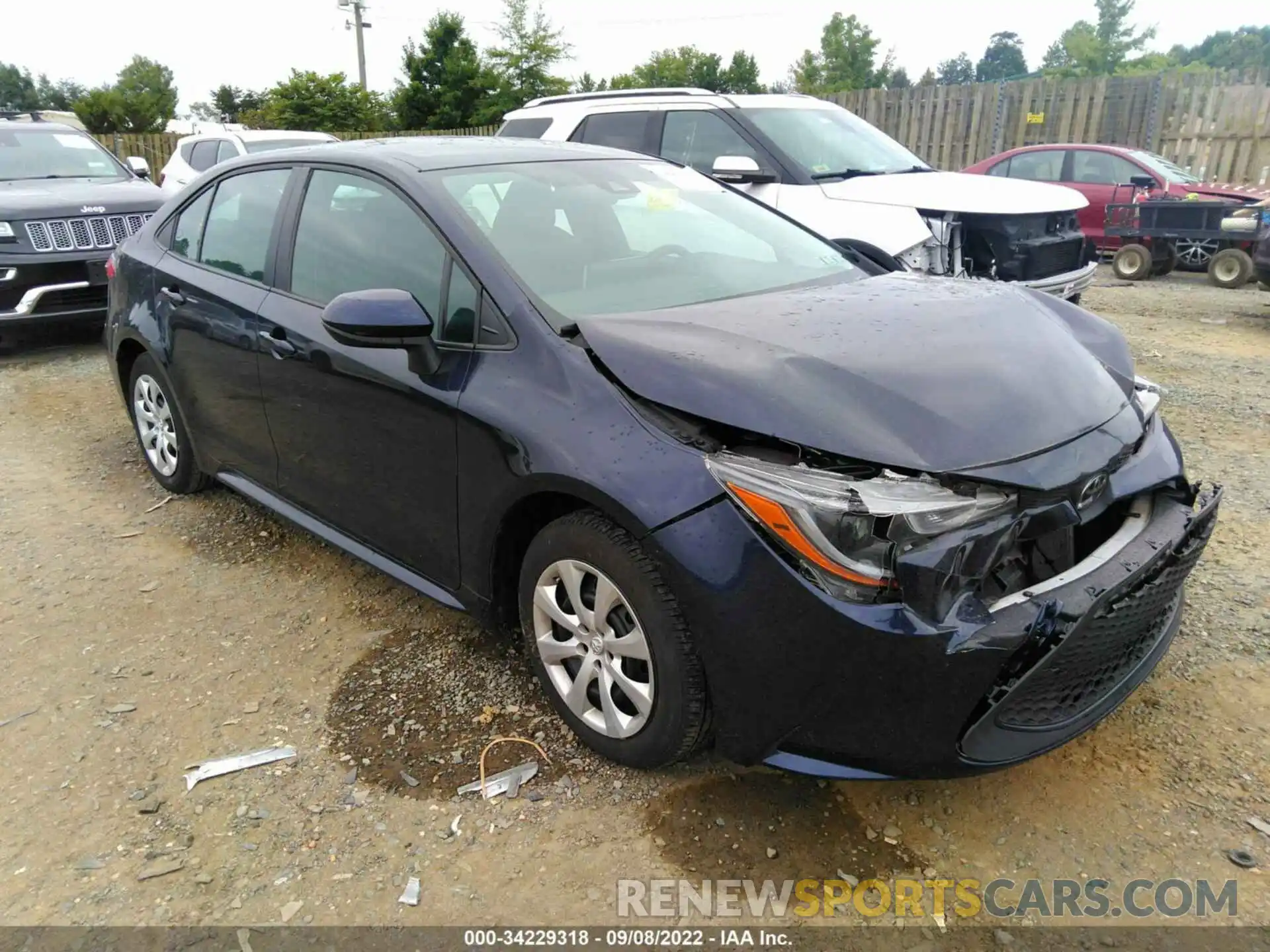 1 Photograph of a damaged car 5YFEPMAE5MP159014 TOYOTA COROLLA 2021