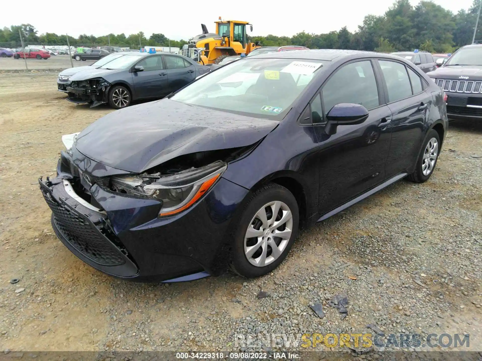 2 Photograph of a damaged car 5YFEPMAE5MP159014 TOYOTA COROLLA 2021