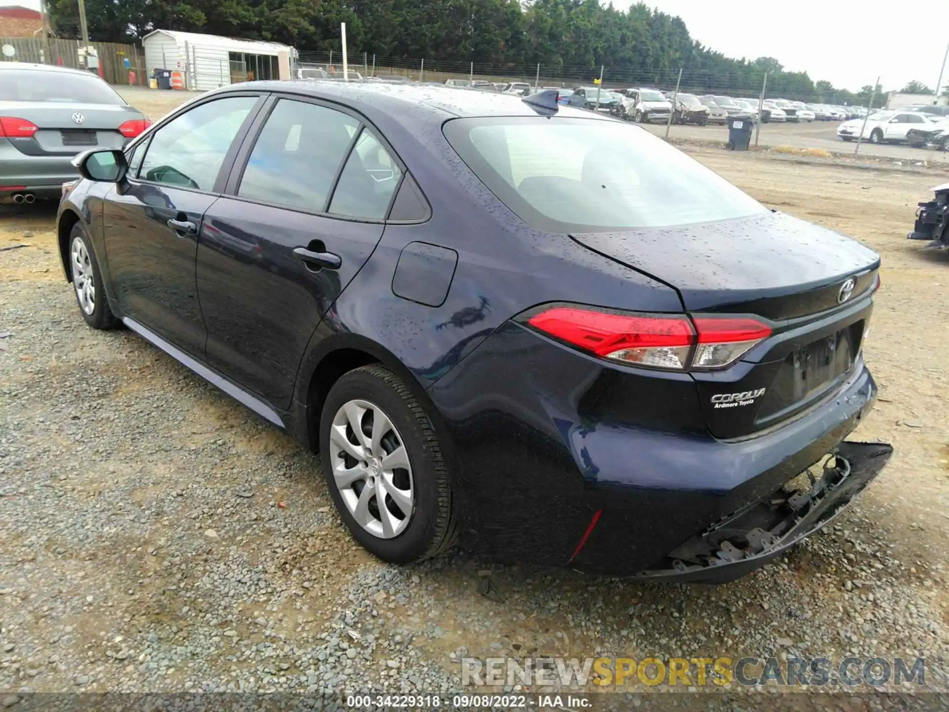 3 Photograph of a damaged car 5YFEPMAE5MP159014 TOYOTA COROLLA 2021