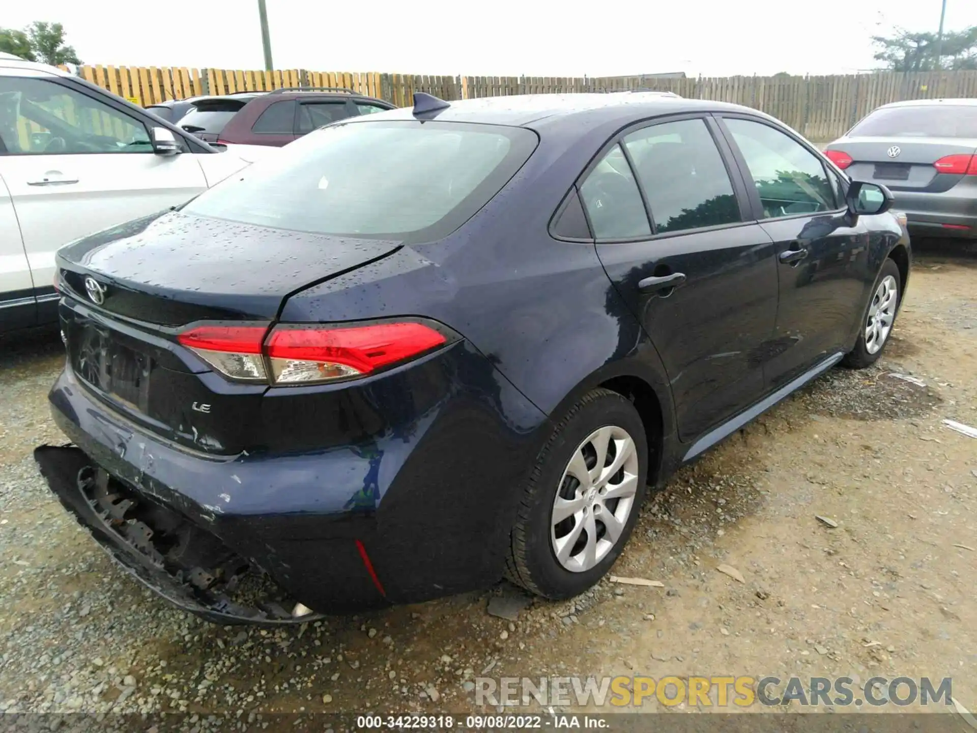 4 Photograph of a damaged car 5YFEPMAE5MP159014 TOYOTA COROLLA 2021