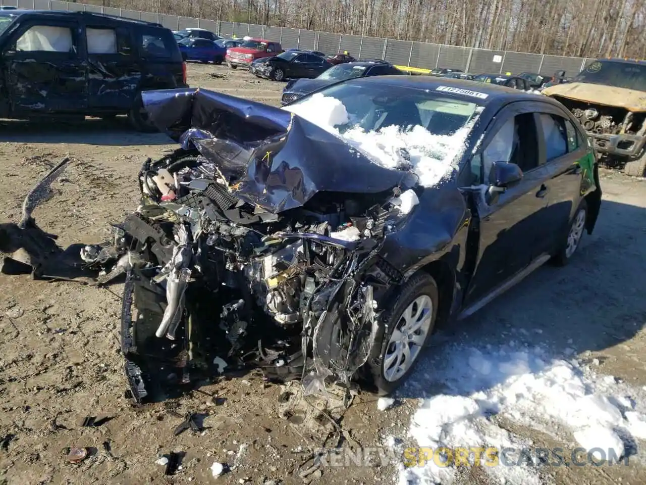 2 Photograph of a damaged car 5YFEPMAE5MP160356 TOYOTA COROLLA 2021