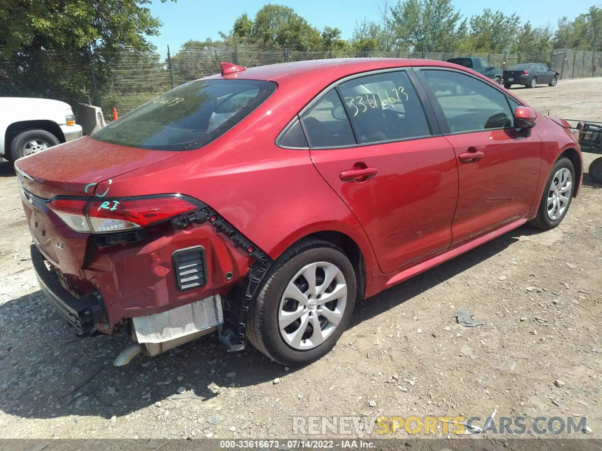 4 Photograph of a damaged car 5YFEPMAE5MP160549 TOYOTA COROLLA 2021