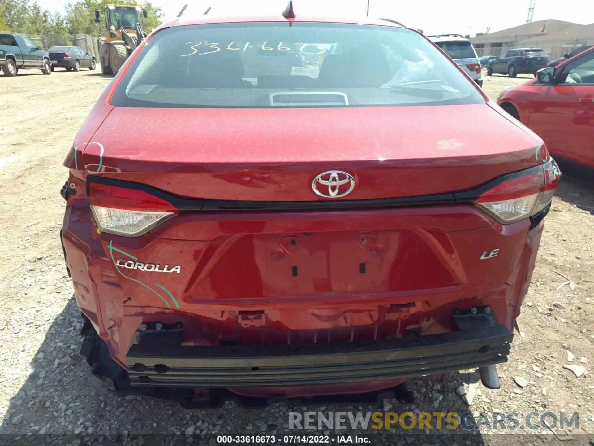 6 Photograph of a damaged car 5YFEPMAE5MP160549 TOYOTA COROLLA 2021