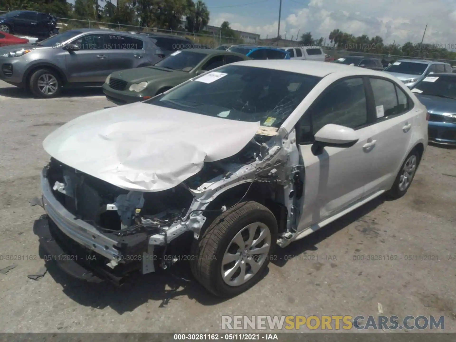 2 Photograph of a damaged car 5YFEPMAE5MP161734 TOYOTA COROLLA 2021