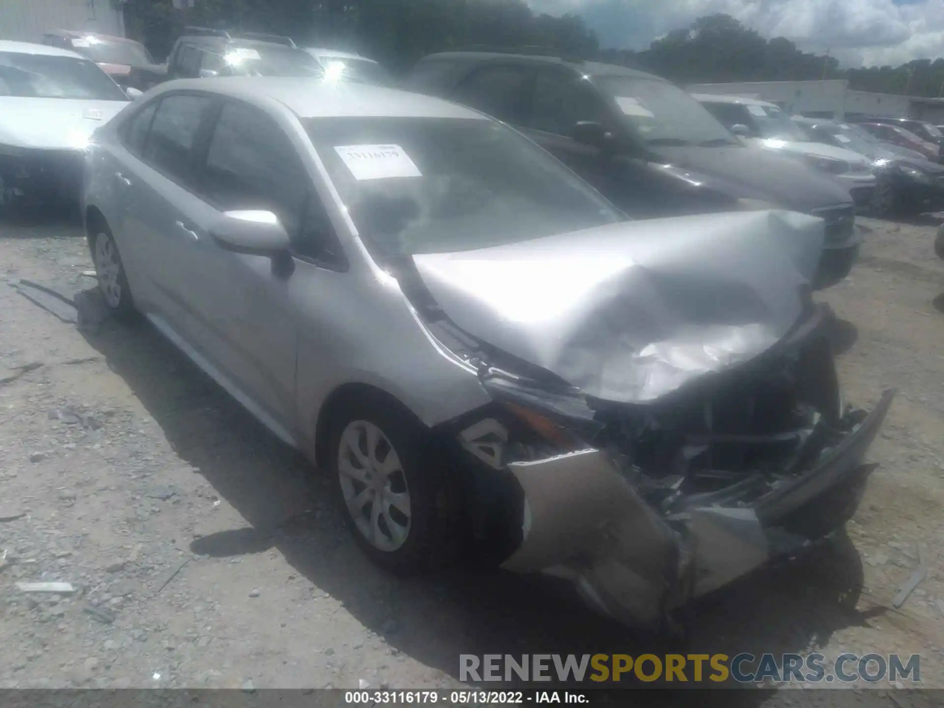 1 Photograph of a damaged car 5YFEPMAE5MP164570 TOYOTA COROLLA 2021