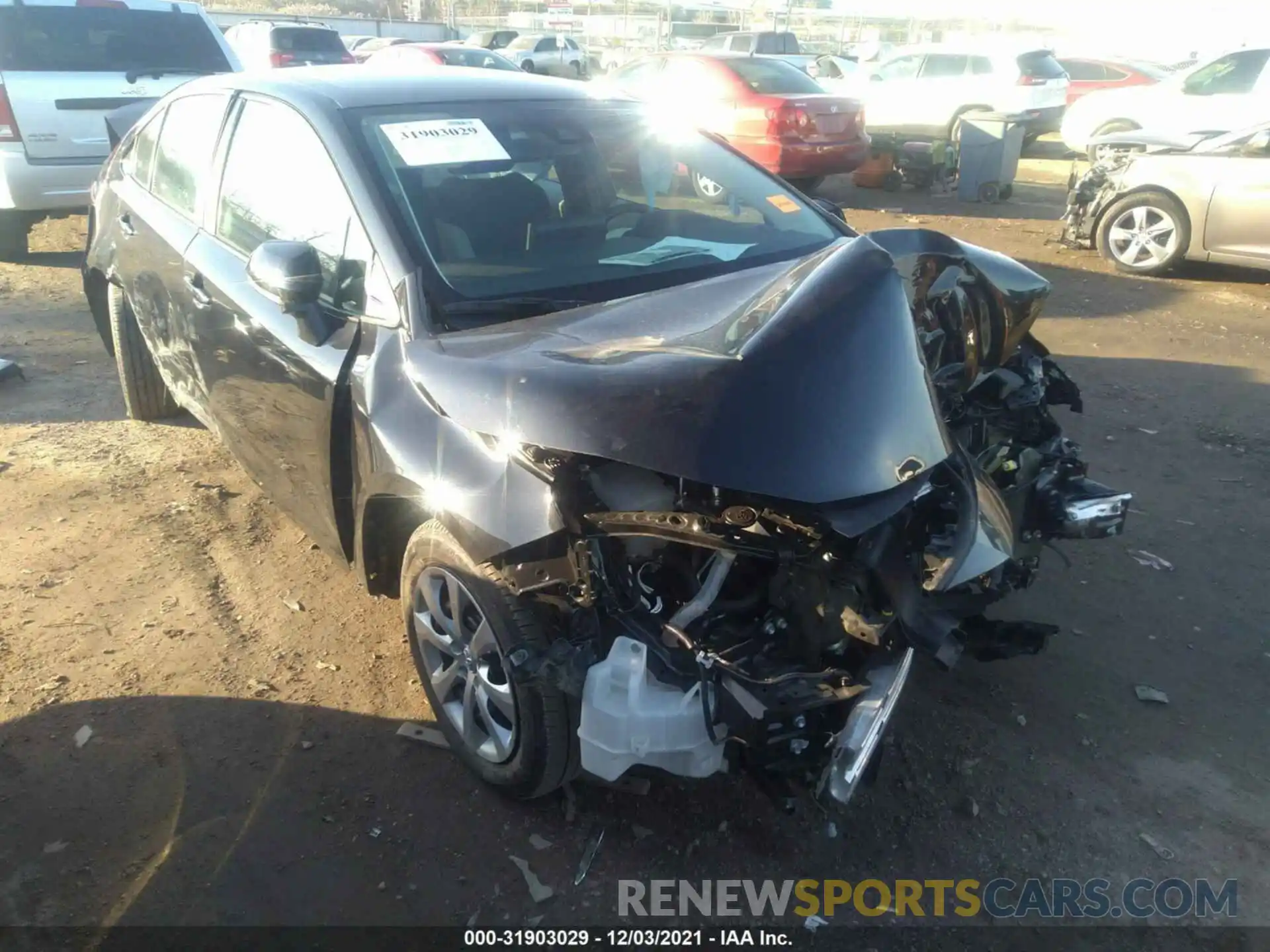 1 Photograph of a damaged car 5YFEPMAE5MP165718 TOYOTA COROLLA 2021