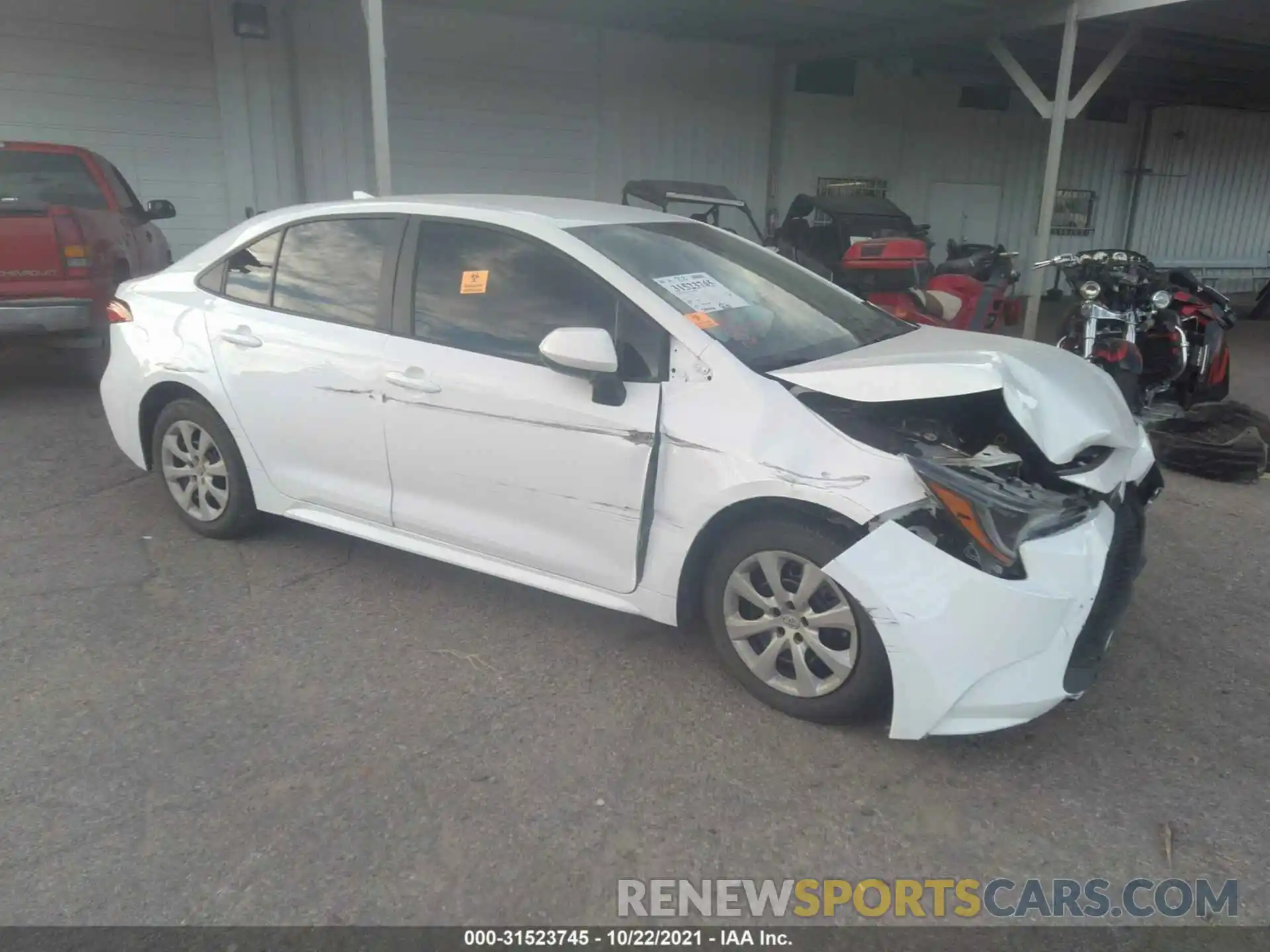 1 Photograph of a damaged car 5YFEPMAE5MP166187 TOYOTA COROLLA 2021