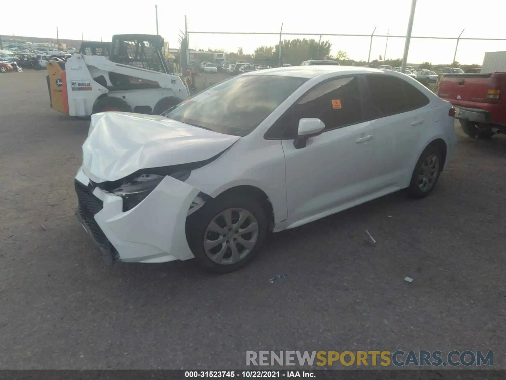 2 Photograph of a damaged car 5YFEPMAE5MP166187 TOYOTA COROLLA 2021