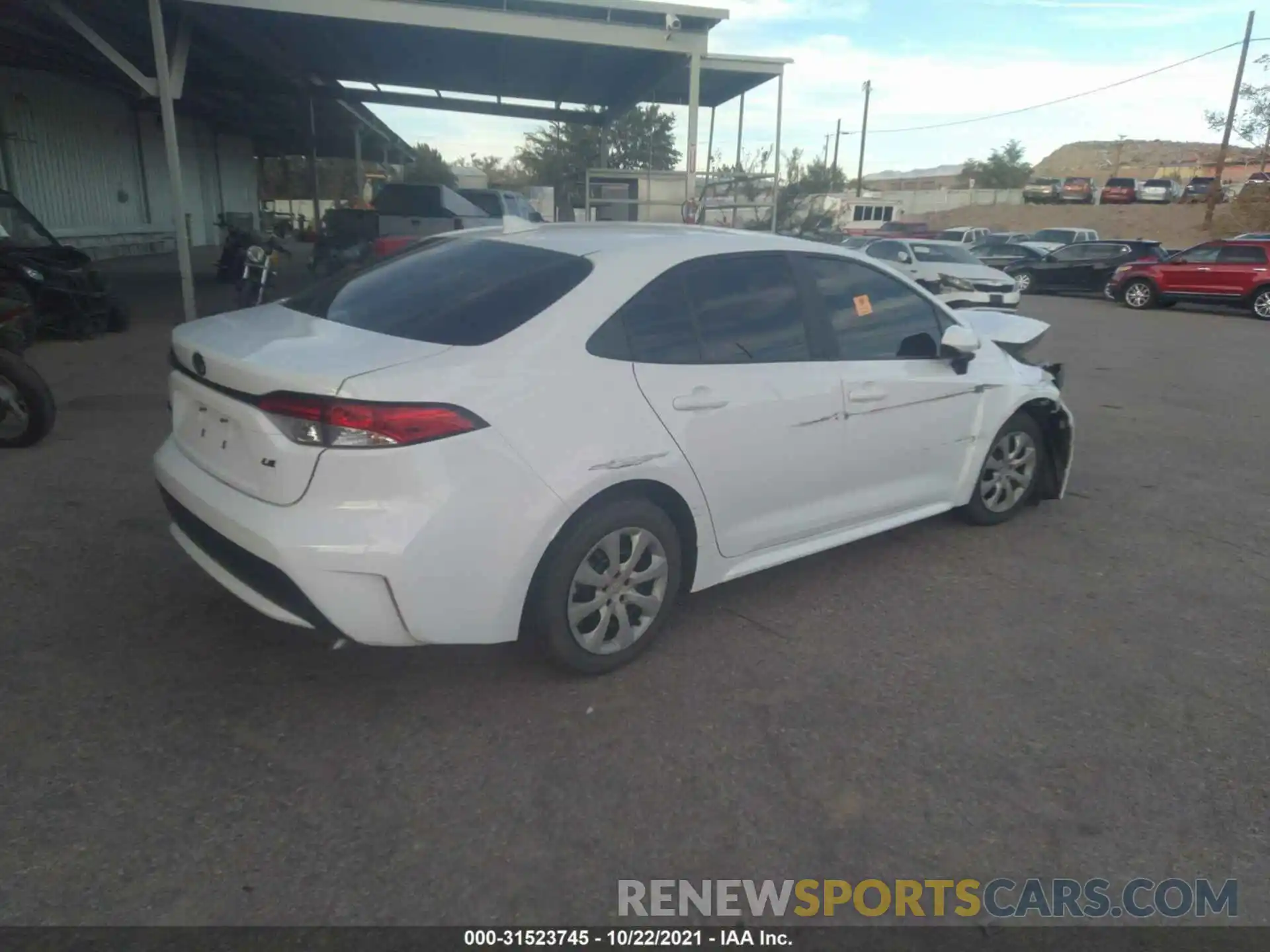 4 Photograph of a damaged car 5YFEPMAE5MP166187 TOYOTA COROLLA 2021