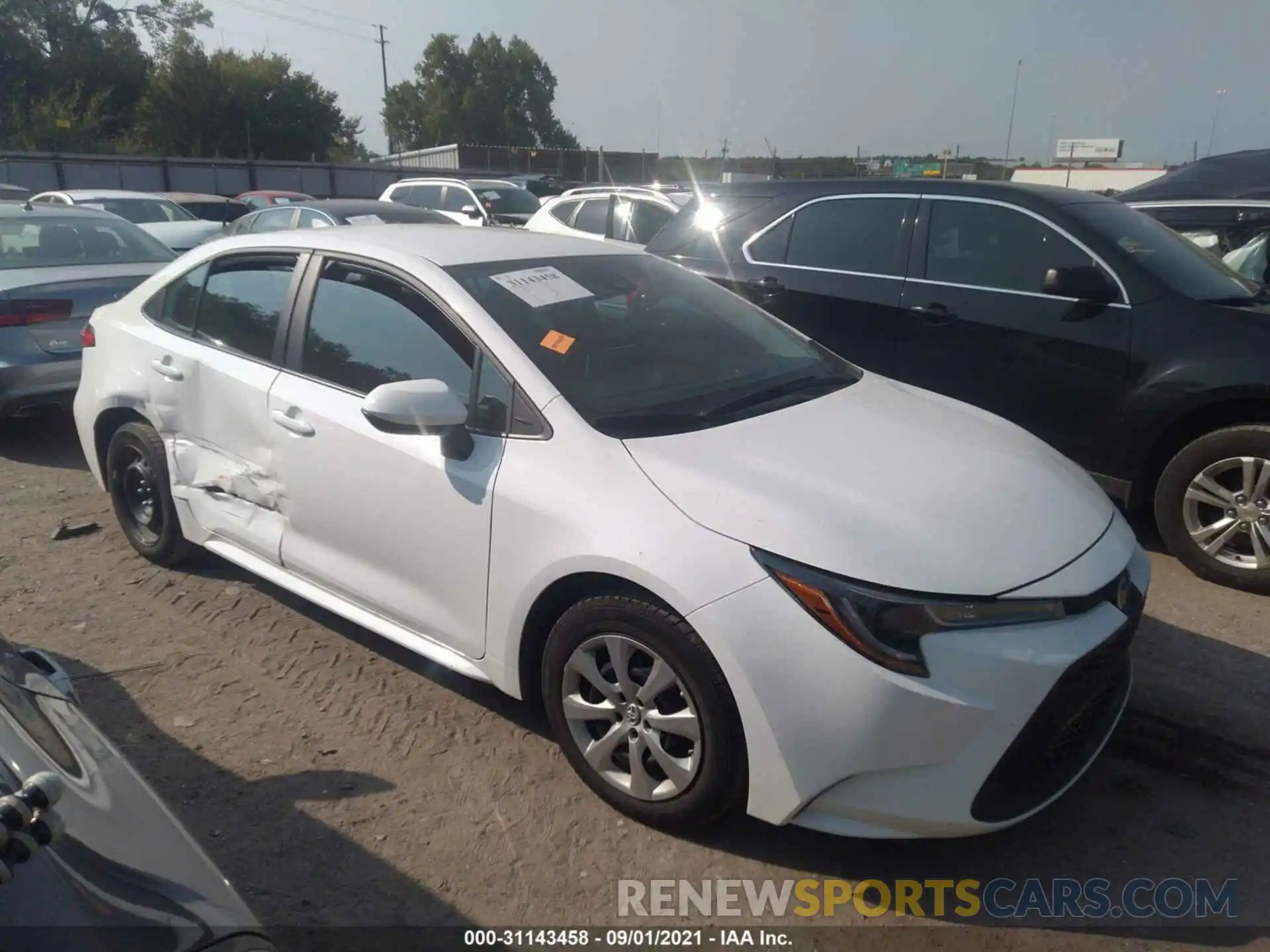 1 Photograph of a damaged car 5YFEPMAE5MP167405 TOYOTA COROLLA 2021