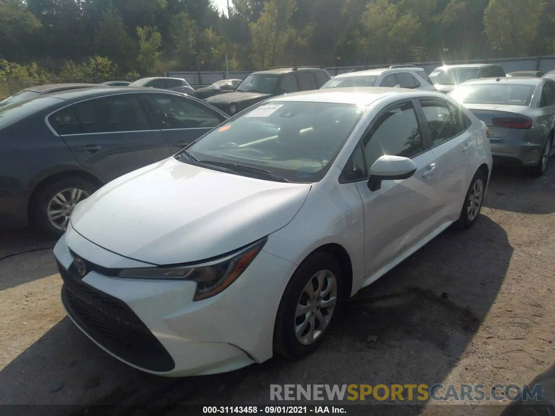 2 Photograph of a damaged car 5YFEPMAE5MP167405 TOYOTA COROLLA 2021