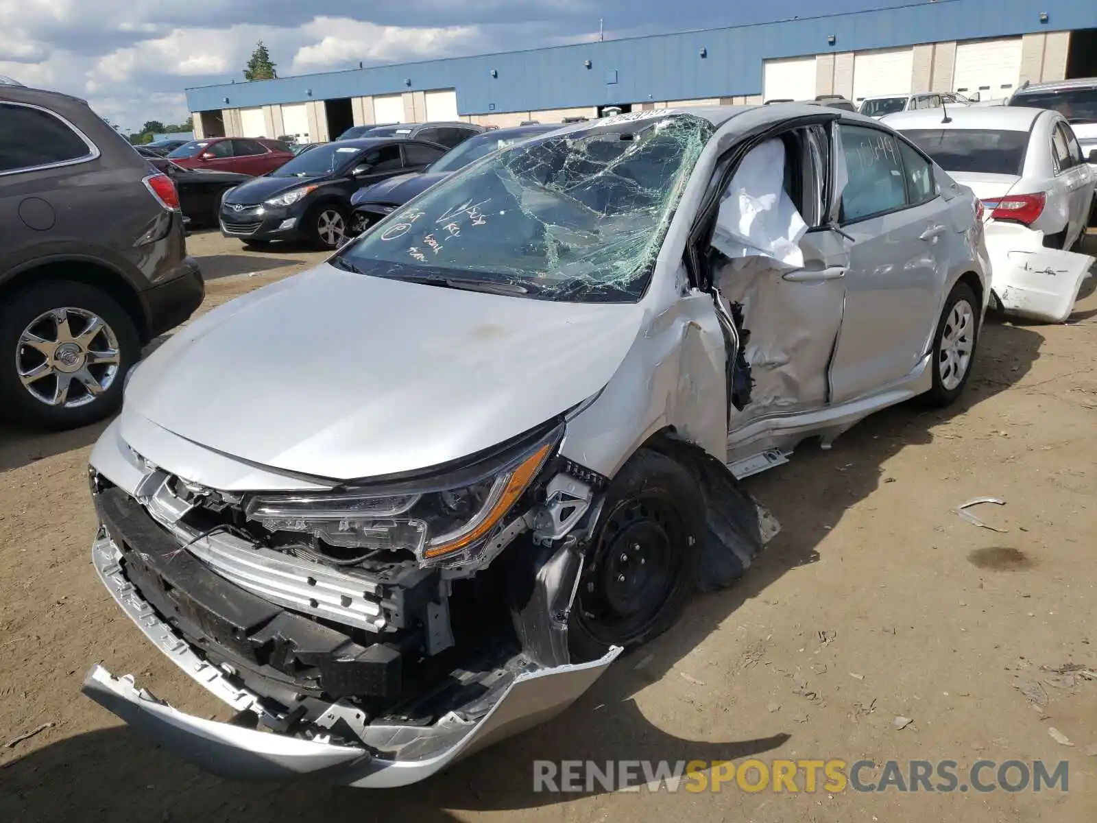 2 Photograph of a damaged car 5YFEPMAE5MP167467 TOYOTA COROLLA 2021