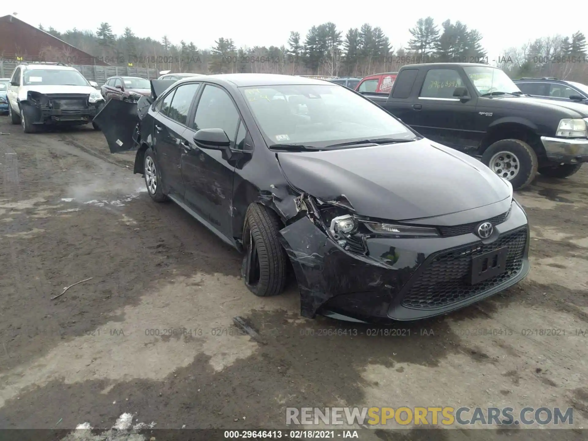 1 Photograph of a damaged car 5YFEPMAE5MP167663 TOYOTA COROLLA 2021