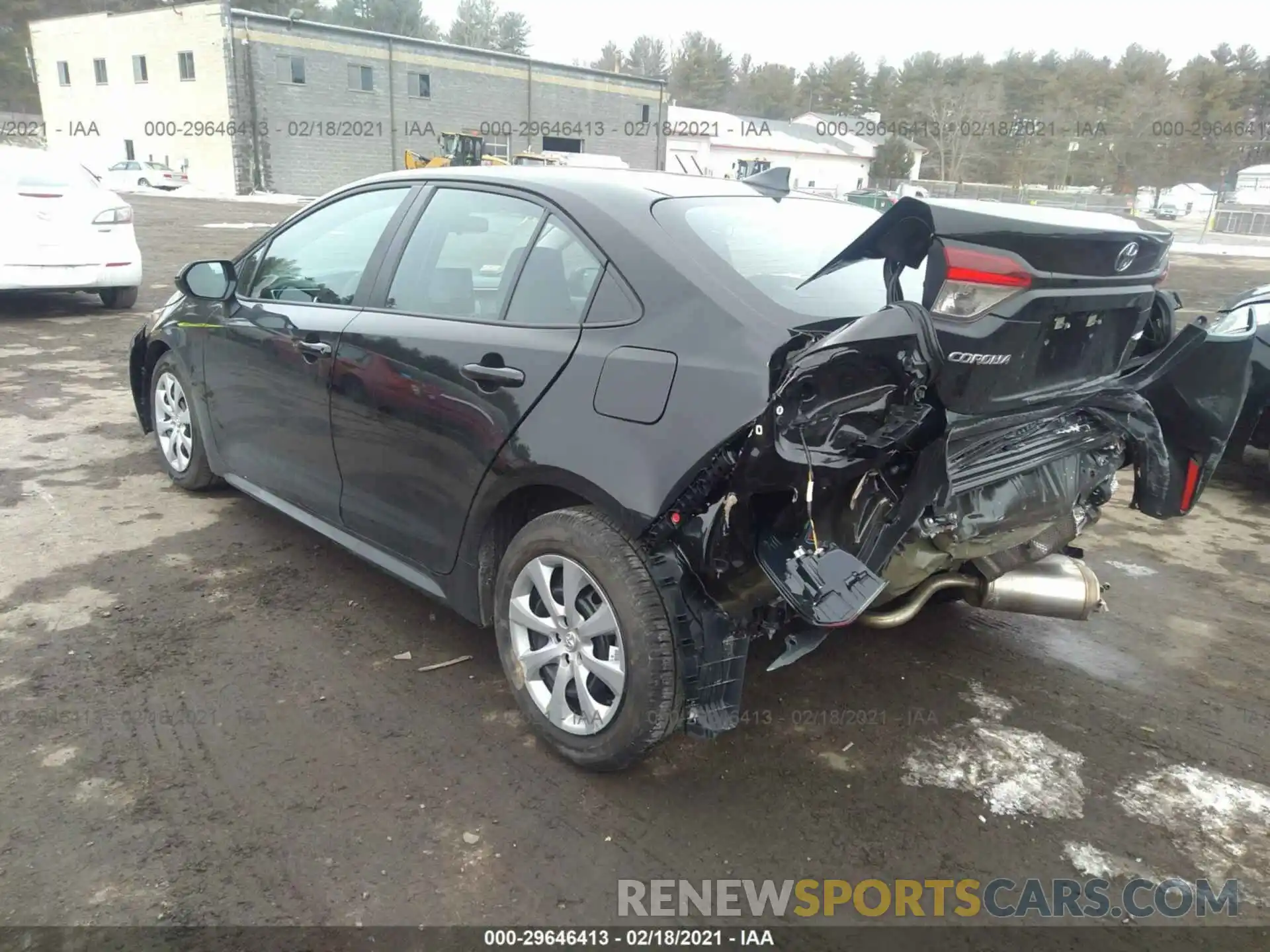 3 Photograph of a damaged car 5YFEPMAE5MP167663 TOYOTA COROLLA 2021