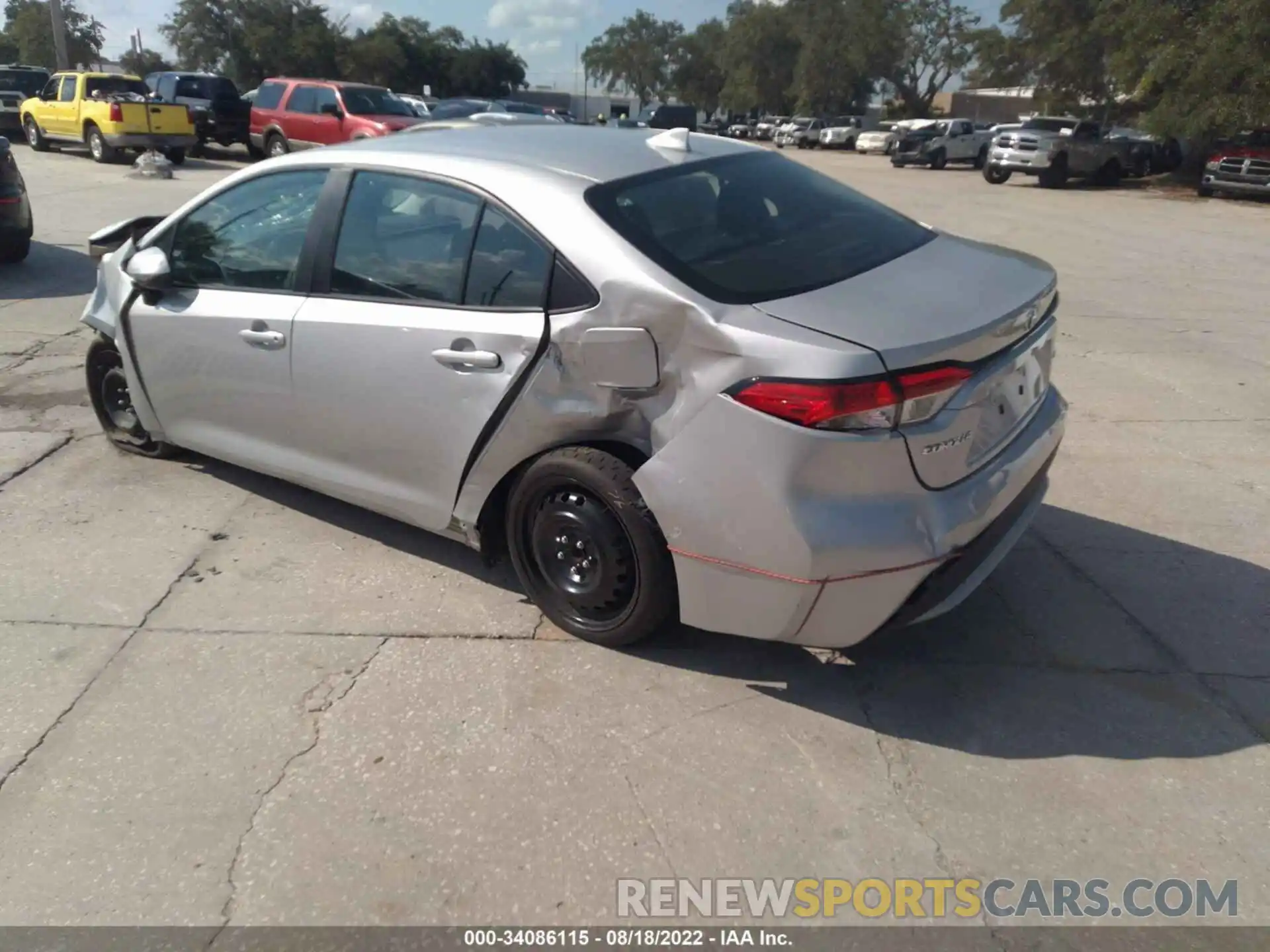 3 Photograph of a damaged car 5YFEPMAE5MP168053 TOYOTA COROLLA 2021