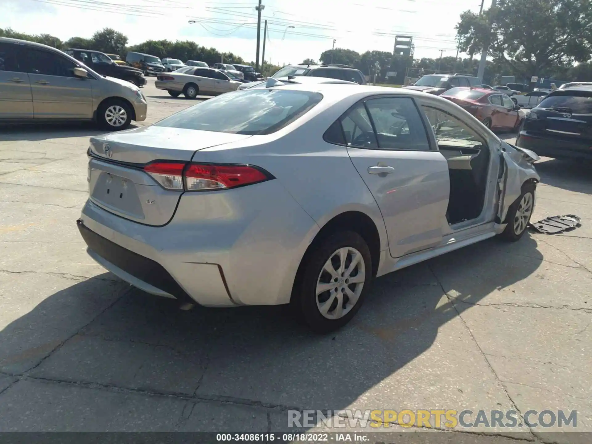 4 Photograph of a damaged car 5YFEPMAE5MP168053 TOYOTA COROLLA 2021