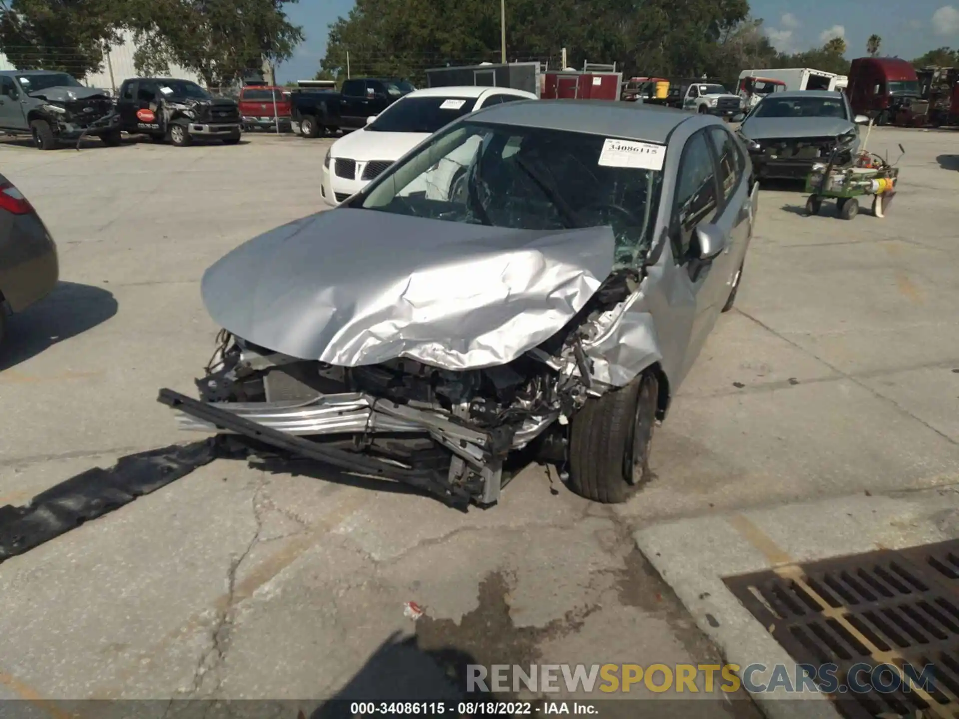 6 Photograph of a damaged car 5YFEPMAE5MP168053 TOYOTA COROLLA 2021