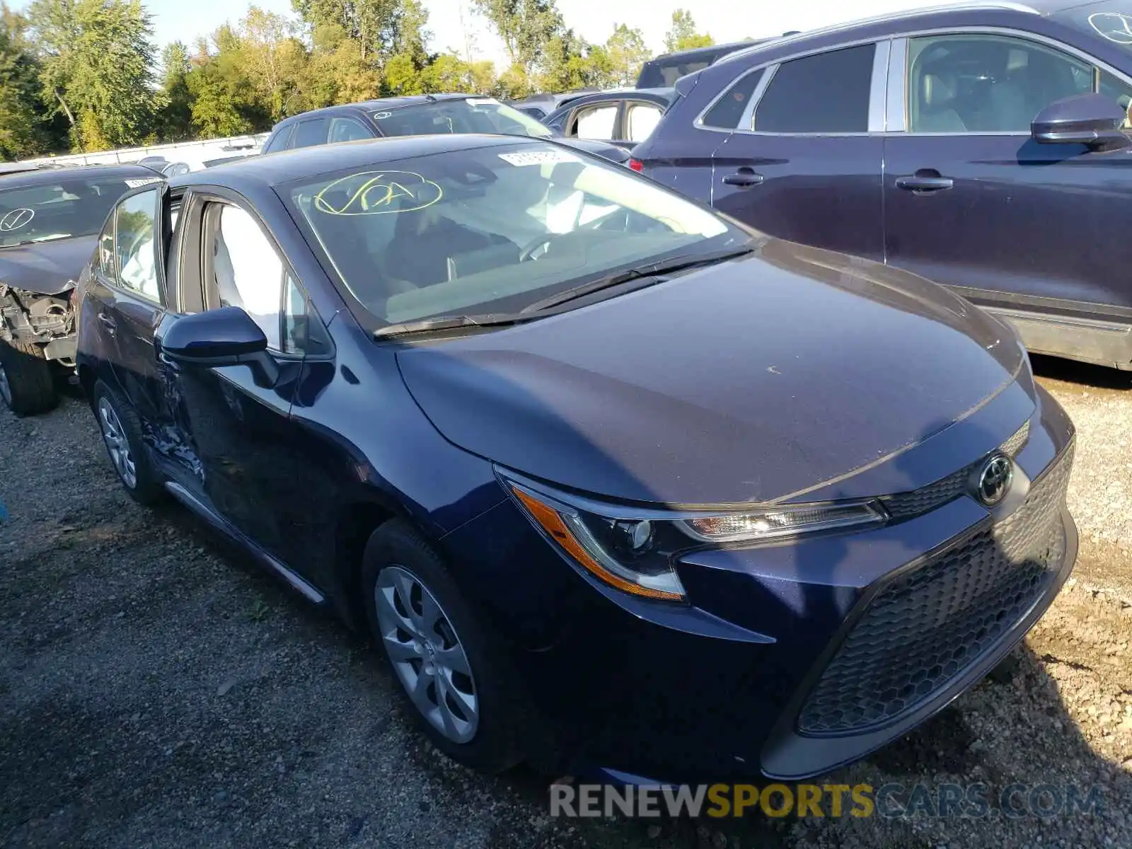 1 Photograph of a damaged car 5YFEPMAE5MP168456 TOYOTA COROLLA 2021